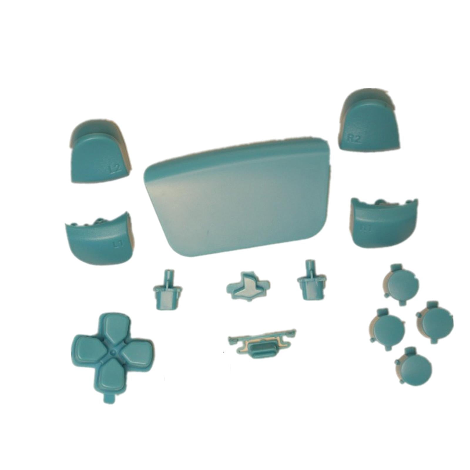 16Pcs Premium Button Kit Anti-Slip Accessories Durable Replacement for PS5 light blue