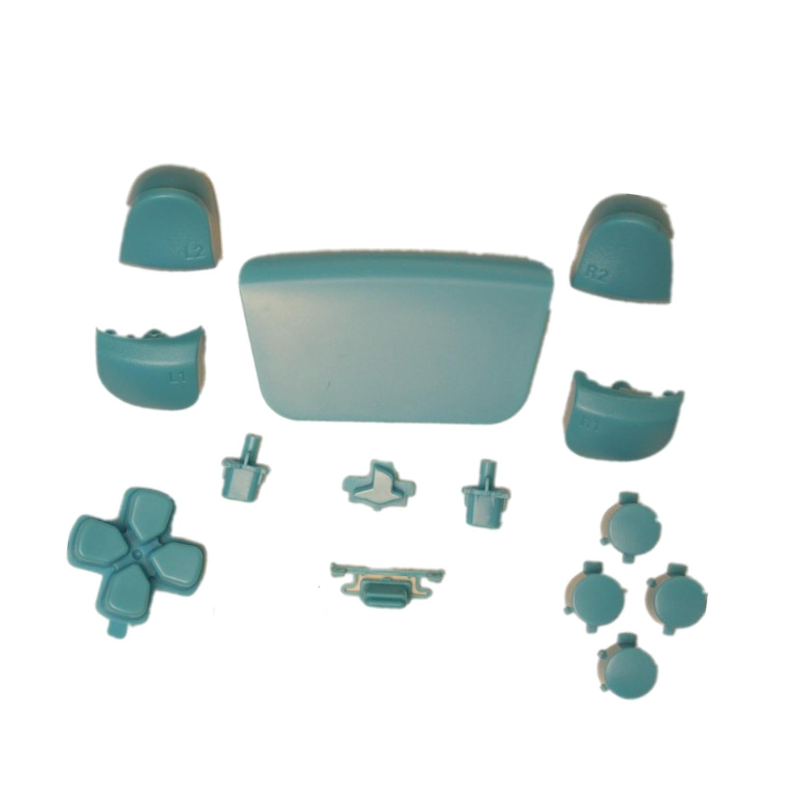 16Pcs Premium Button Kit Anti-Slip Accessories Durable Replacement for PS5 light blue