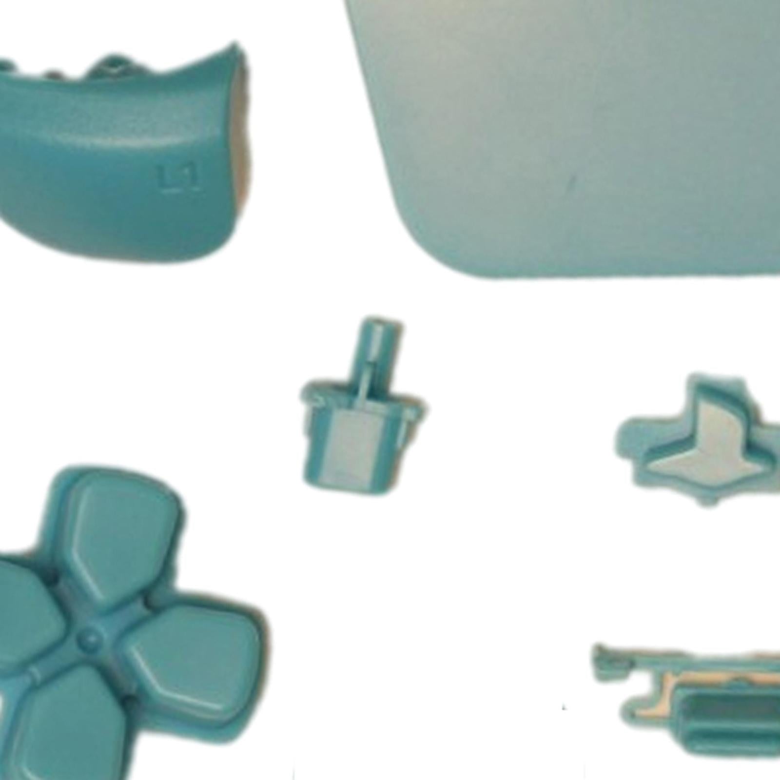 16Pcs Premium Button Kit Anti-Slip Accessories Durable Replacement for PS5 light blue