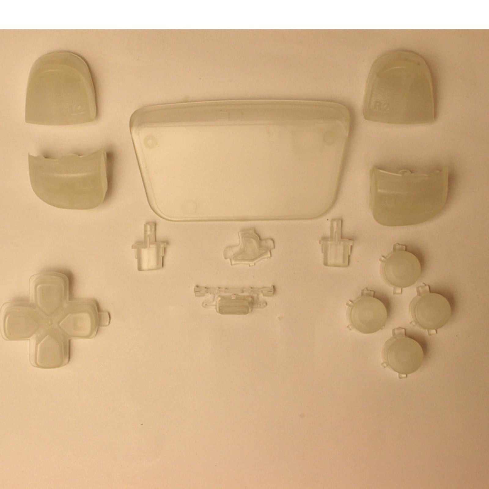 16Pcs Premium Button Kit Anti-Slip Accessories Durable Replacement for PS5 luminous