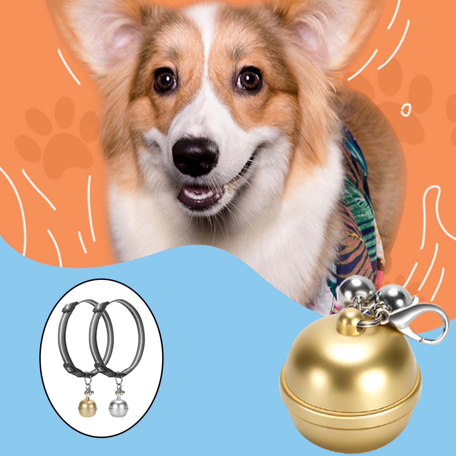 Dogs Cats Smart Pet Bell Tracker GPS Locator Positioning Collar APP Control Golden