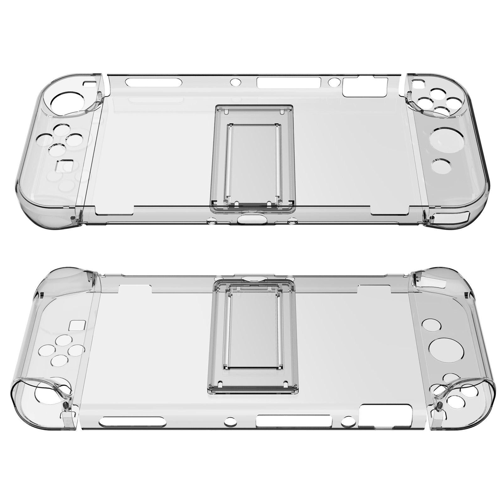 Console Protective Case with Stand for NSwitch Game Console  Clear Blue