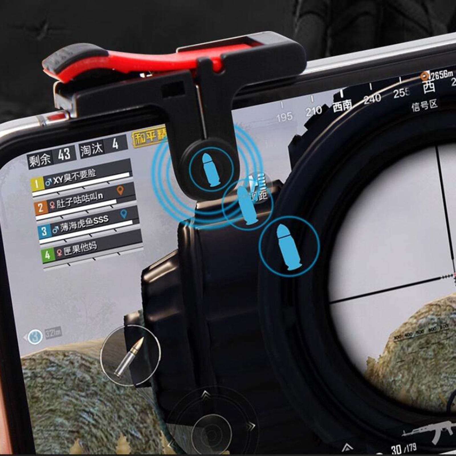 2Pieces Mobile Game Controller 4 Fingers Operation for Fornite
