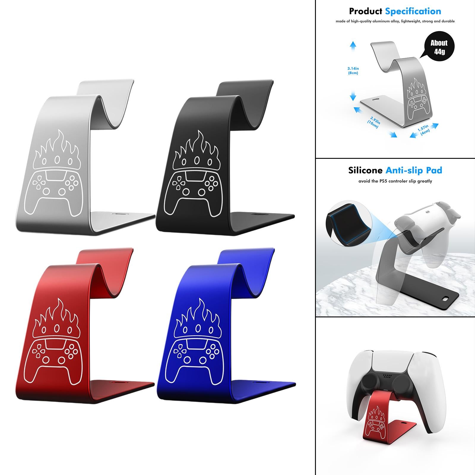Game Controller Holder Controller Stand Holder for PS5 Controller Blue