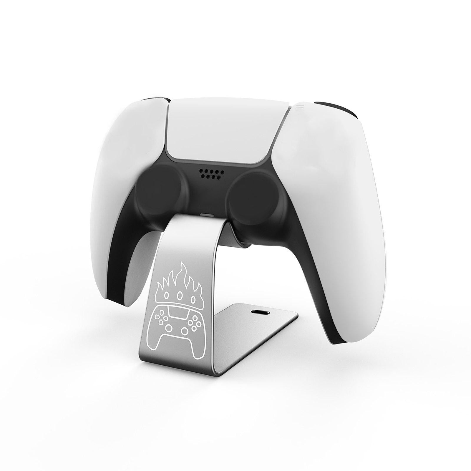 Game Controller Holder Controller Stand Holder for PS5 Controller Silver