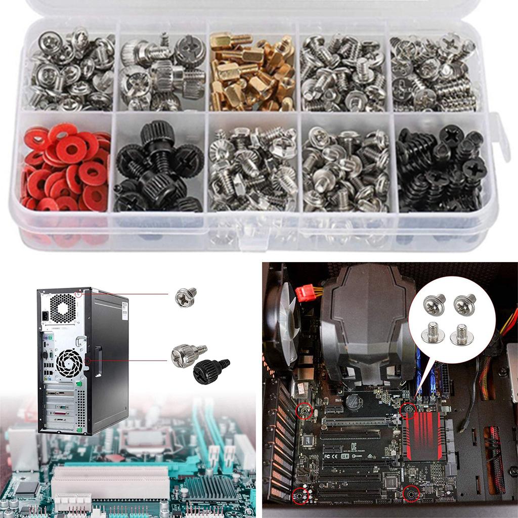 360Pcs Computer Screw Kit Power Graphics Motherboard Fan for Laptop Notebook