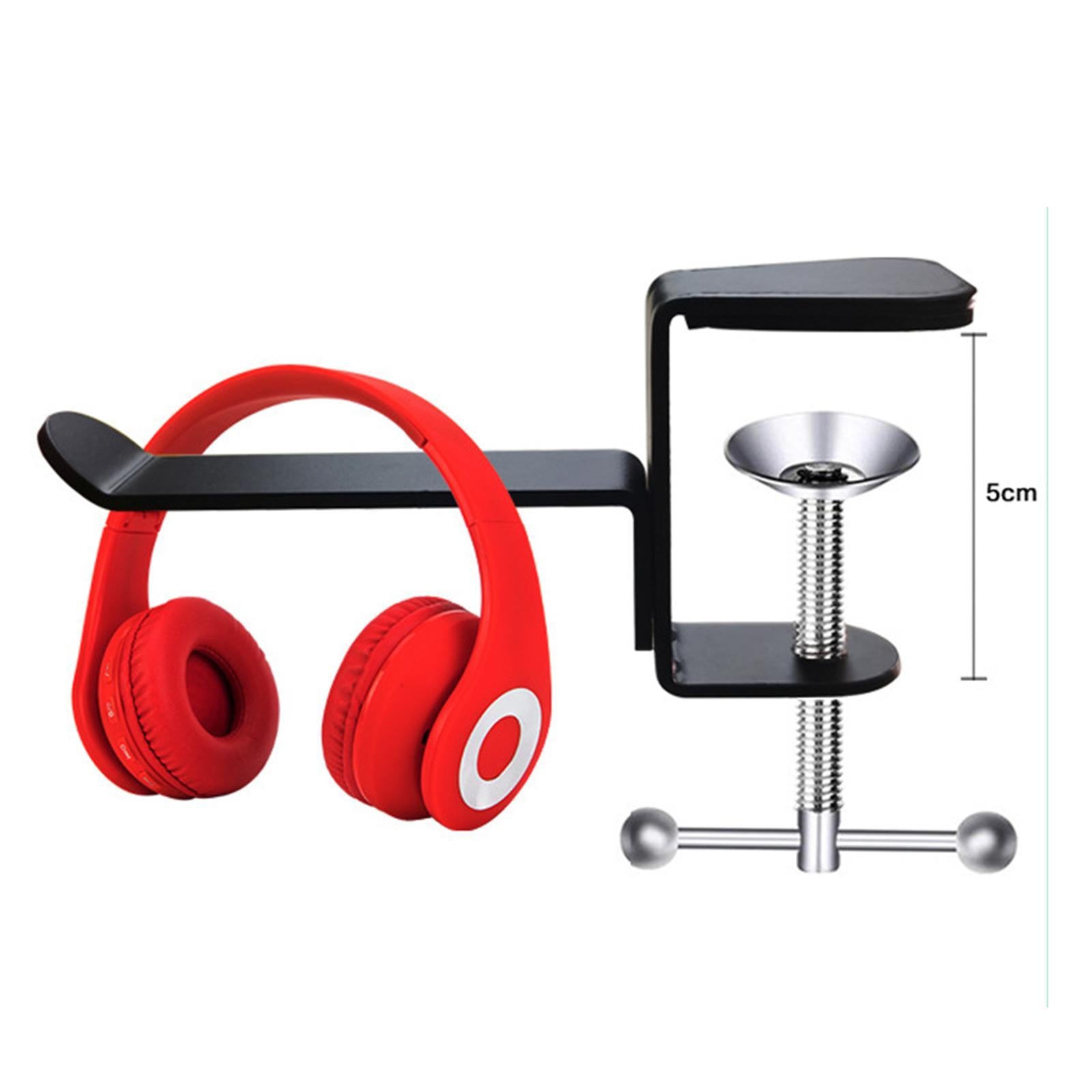 Under Desk Headset Clamp C-Clamp Quick Grip for Desktop  Silver knob