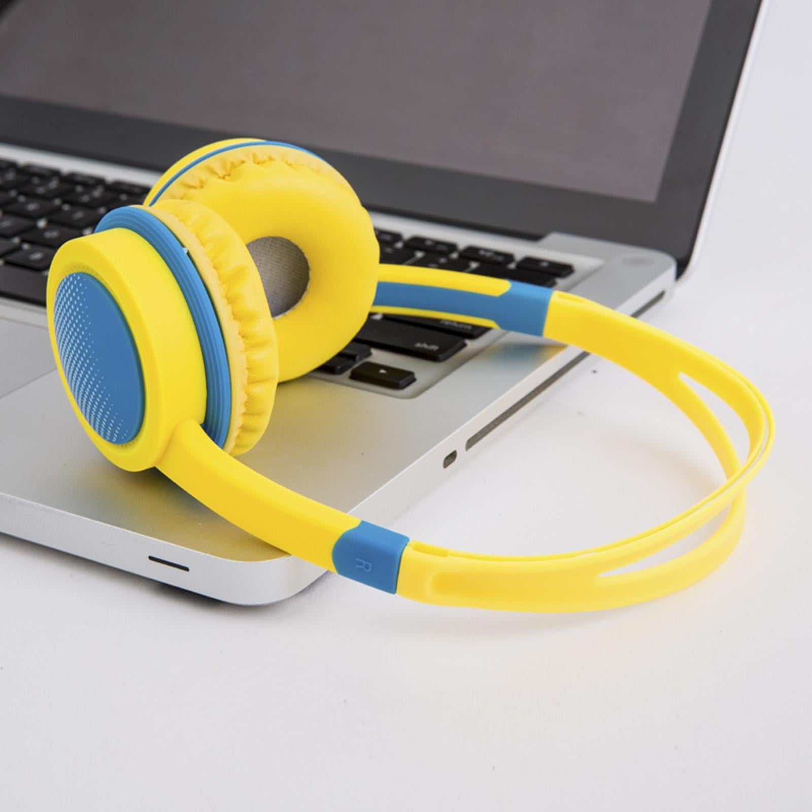 Wired Headphones Kids Headphones Computer Tablet Child Earphone Black Red