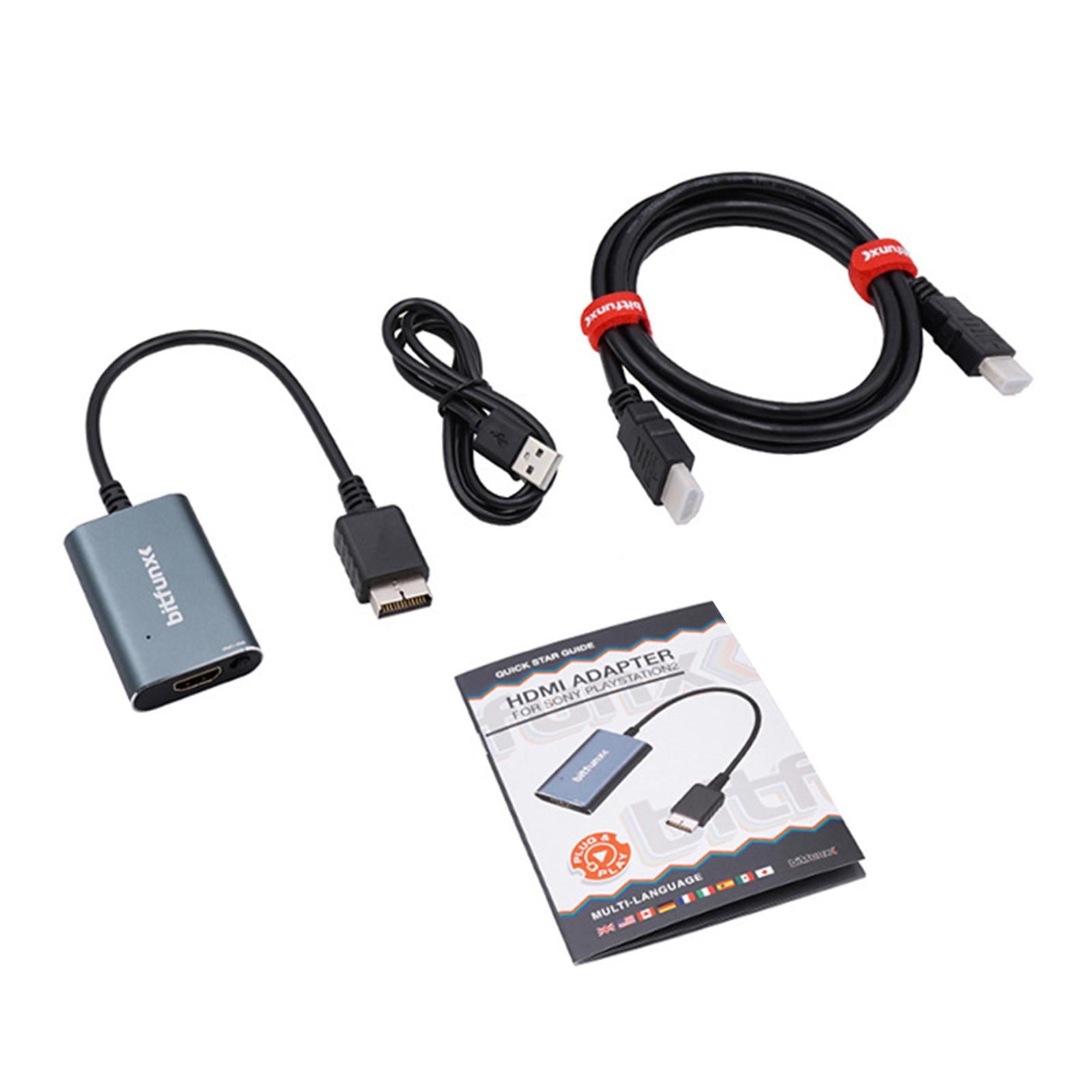 Rgb-Ypbpr to HDMI Converter RGB/Component Switch Simple for PS2 Outputs