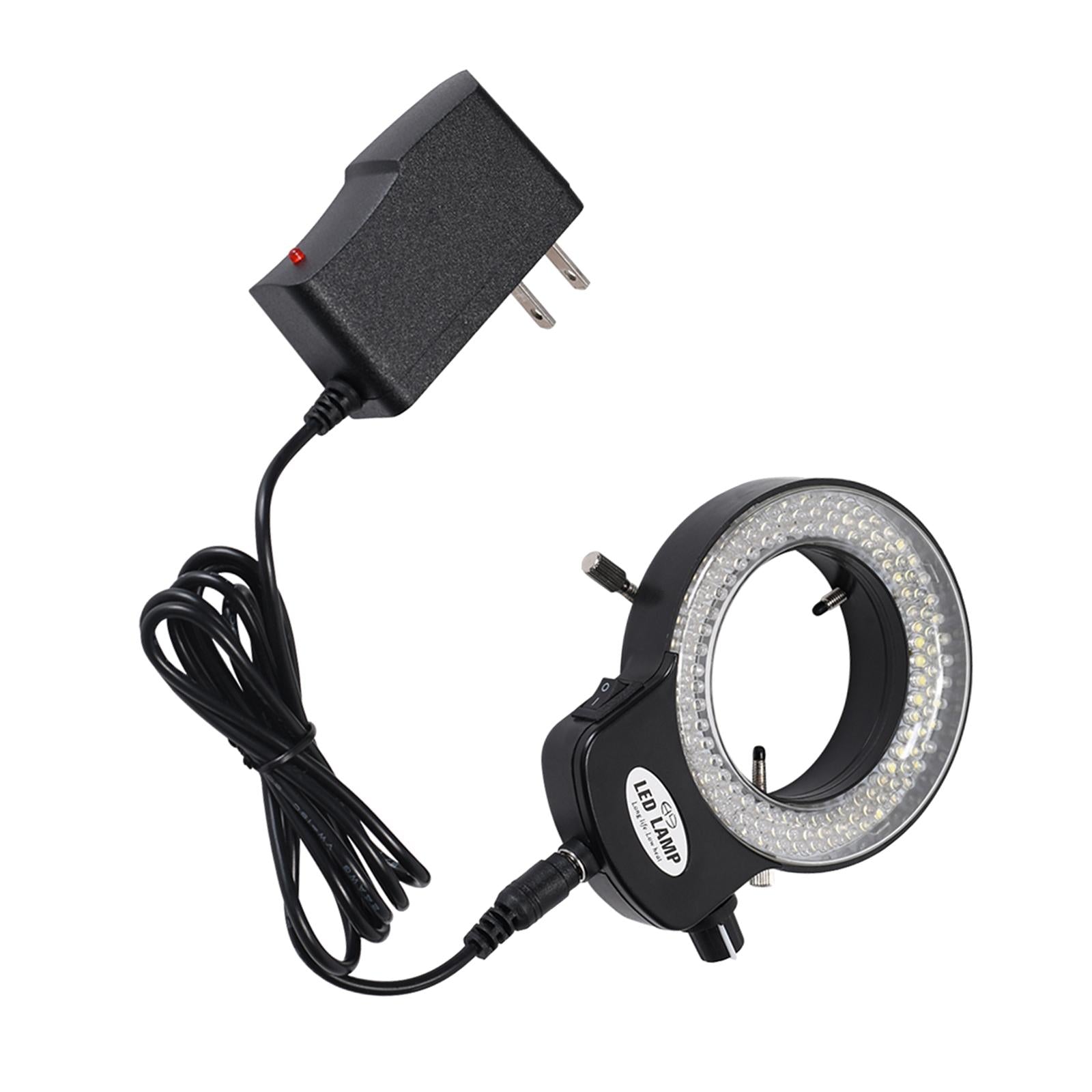 Microscope Adjustable 144 LED Ring Light Illuminator Plug-Us High Brightness