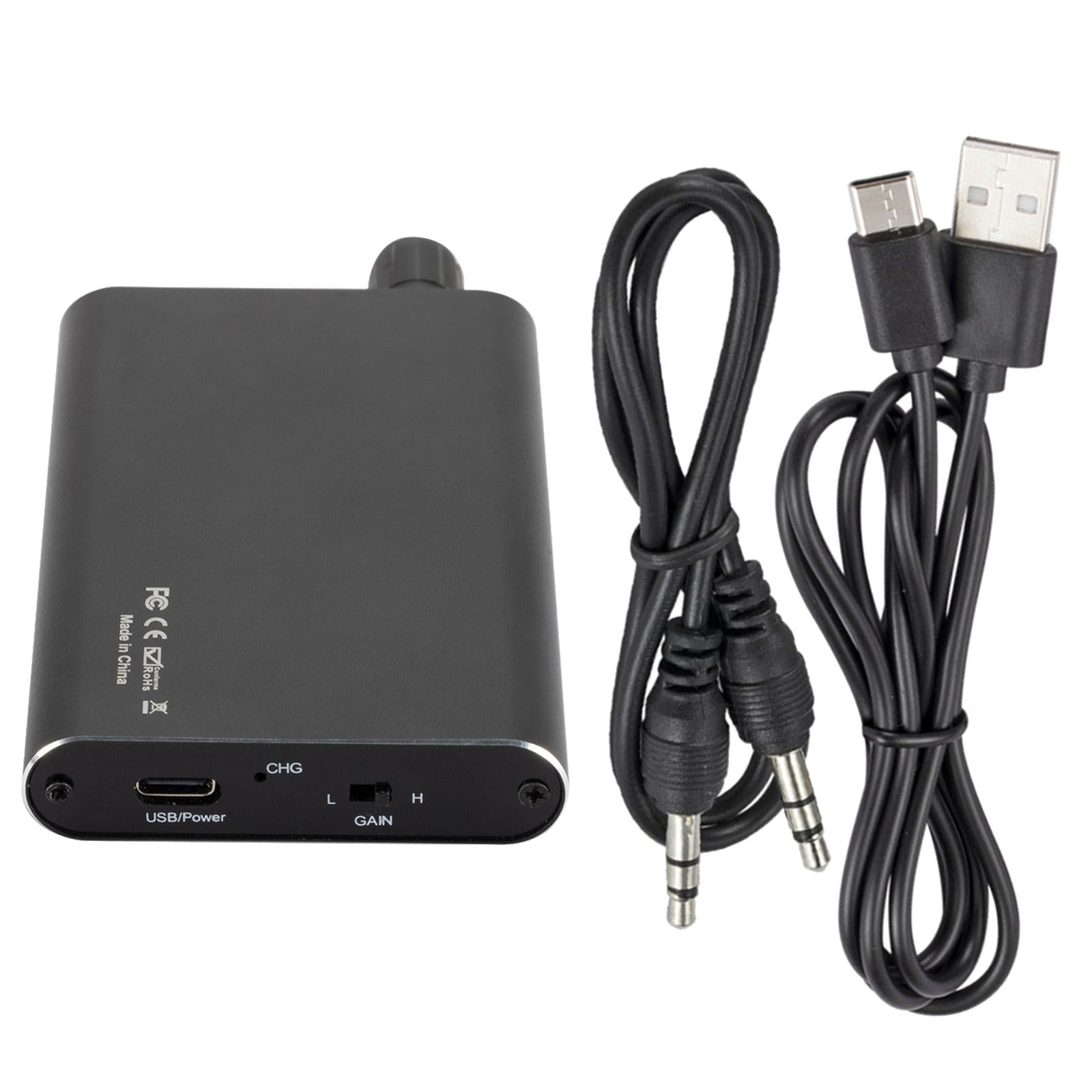 Headphone Amplifier 3.5mm Plug in Play Stereo BT5.0 for Speakers Headphone