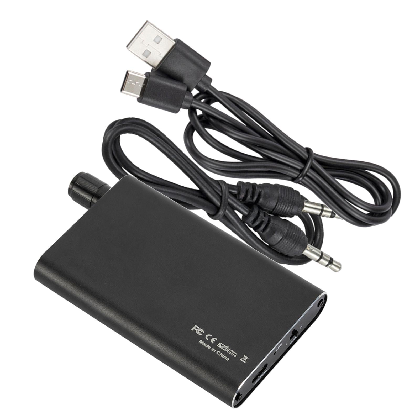Headphone Amplifier 3.5mm Plug in Play Stereo BT5.0 for Speakers Headphone