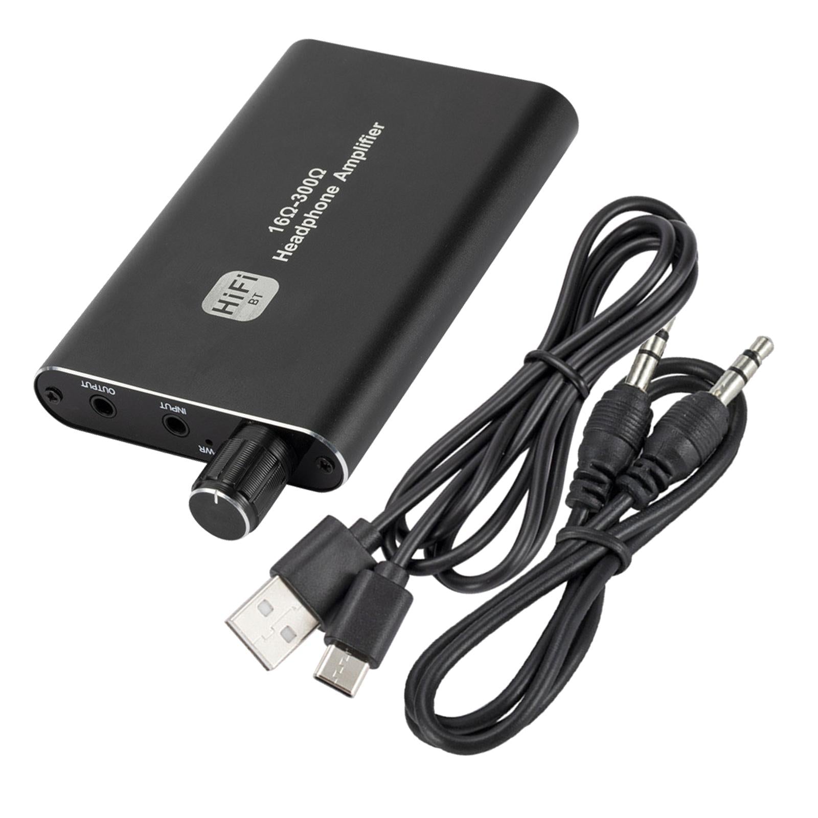 Headphone Amplifier 3.5mm Plug in Play Stereo BT5.0 for Speakers Headphone