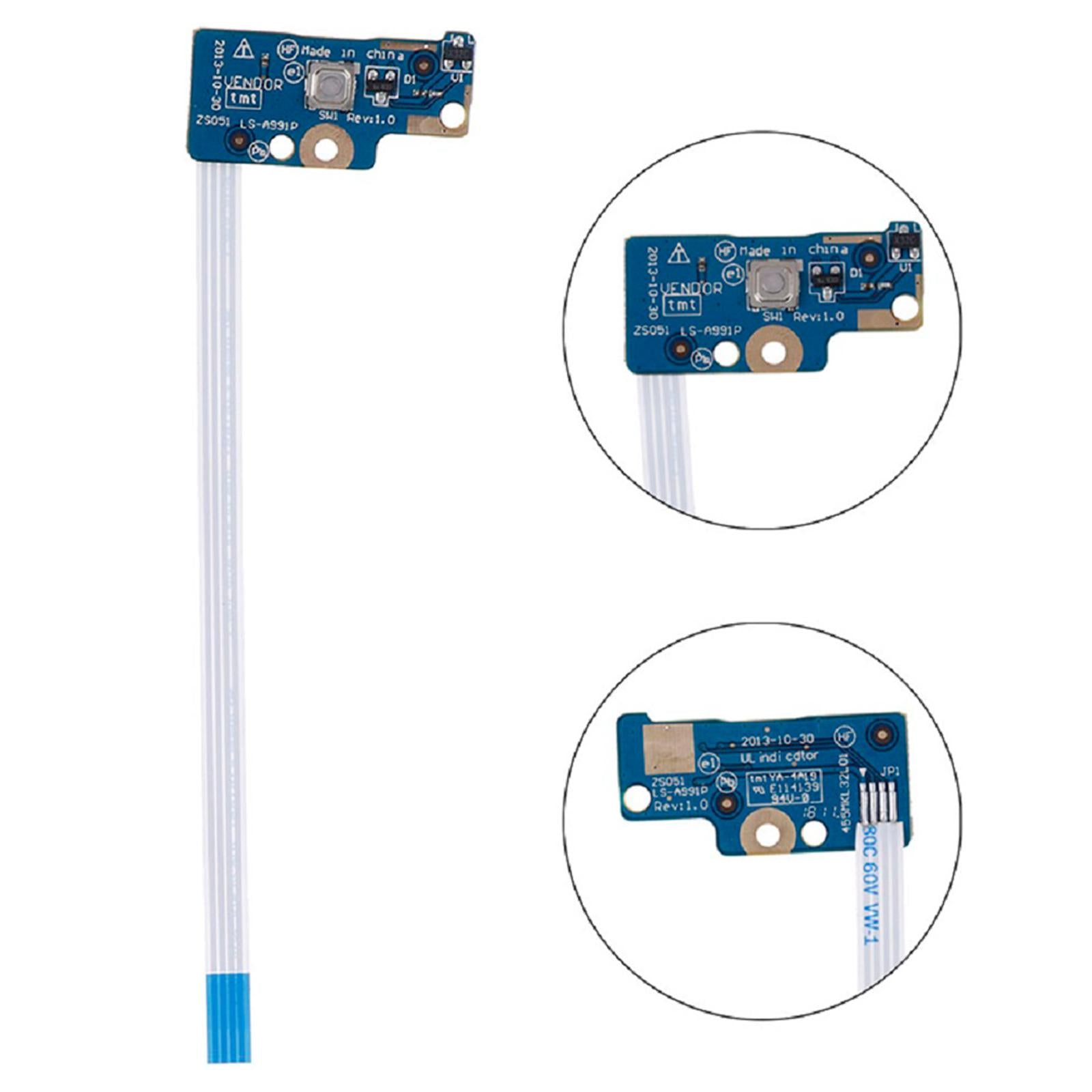 Power Switch Button Board with Cable High Performance for HP Ls-A991P Laptop