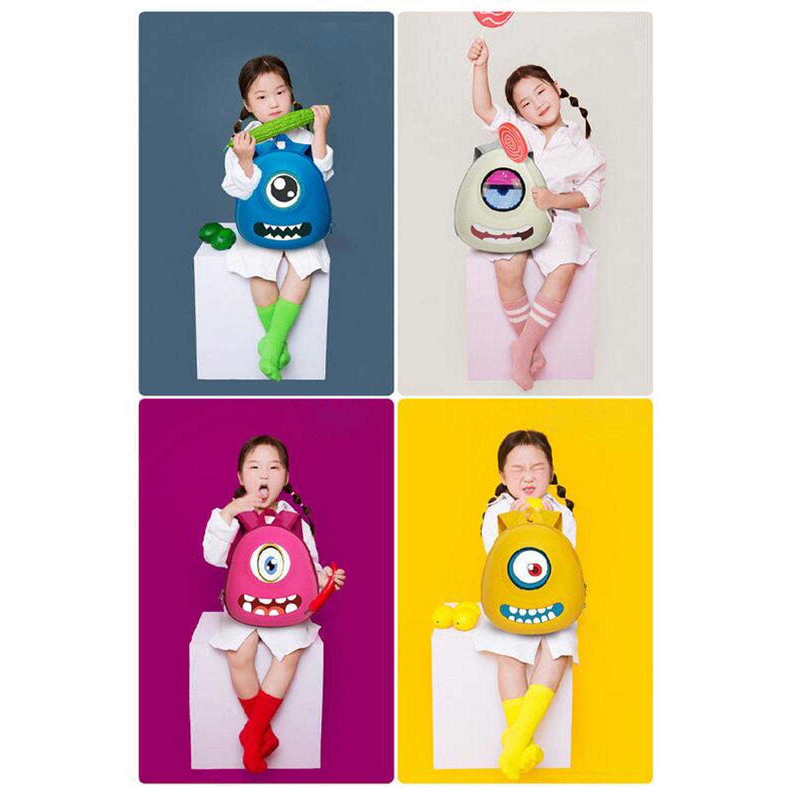 Backpack Multifunctional Bright Colors Lightweight for Children Teens Kids White