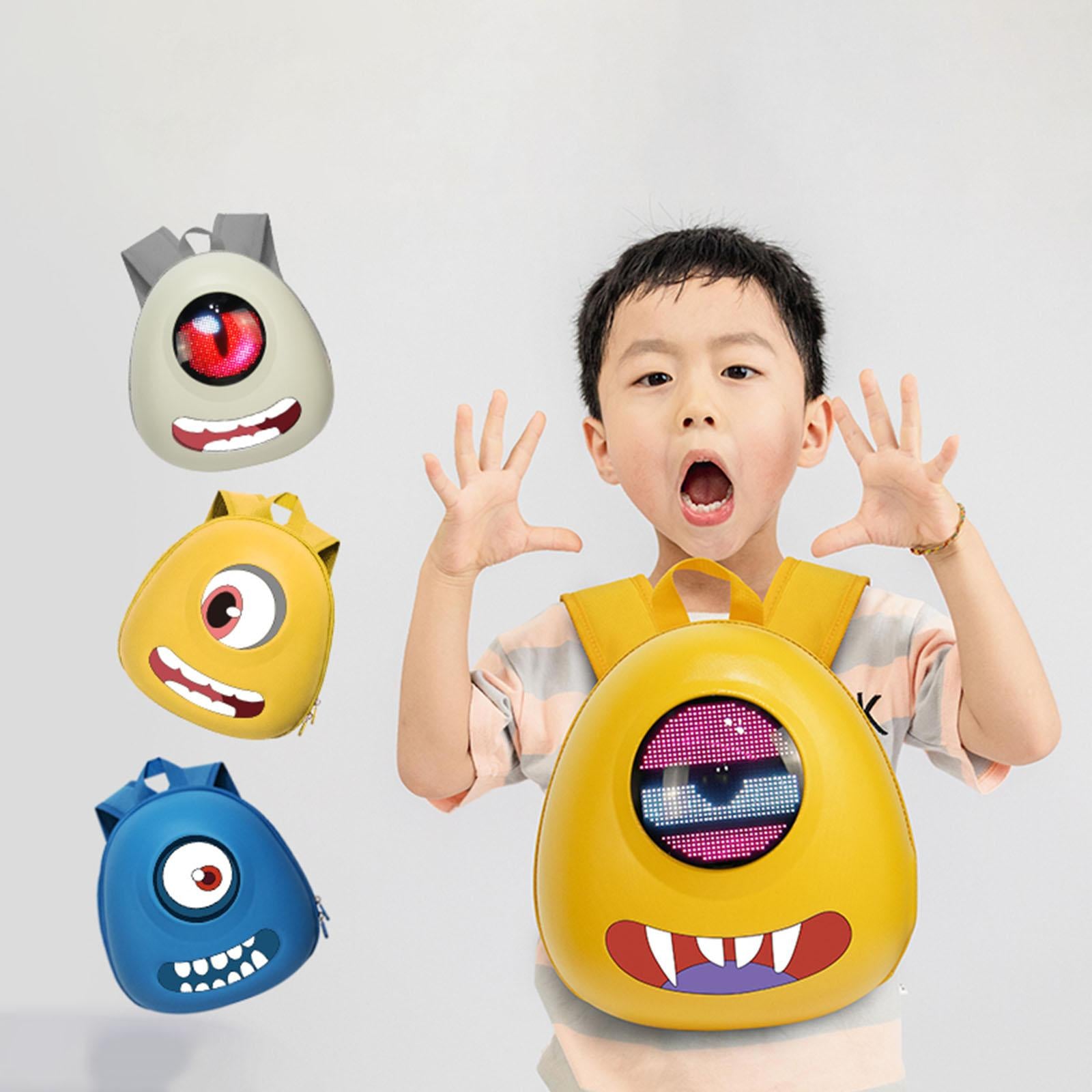 Backpack Multifunctional Bright Colors Lightweight for Children Teens Kids White