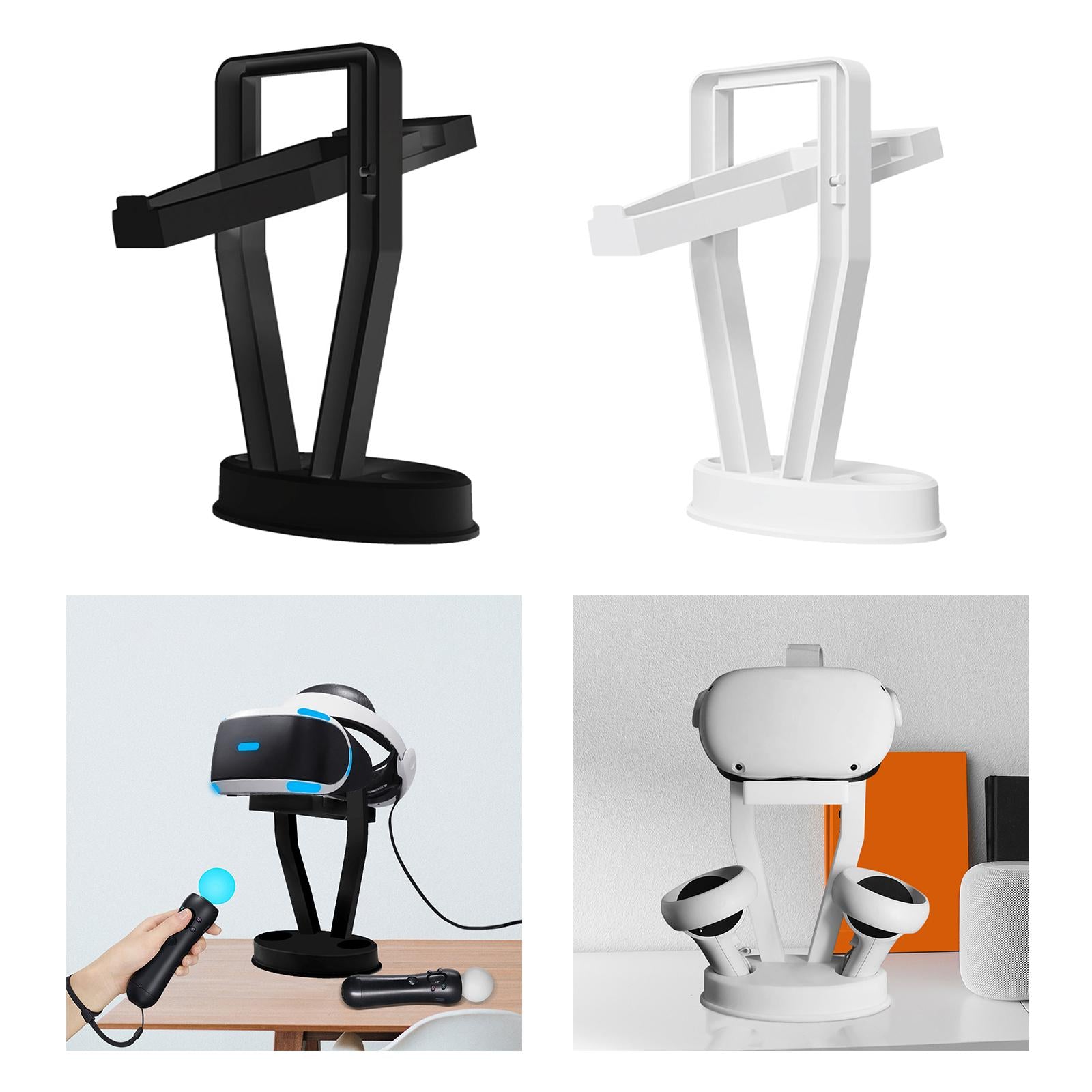 VR Headset Hanging Holder Bracket for Oculuss Quest 2/PS VR Headset White