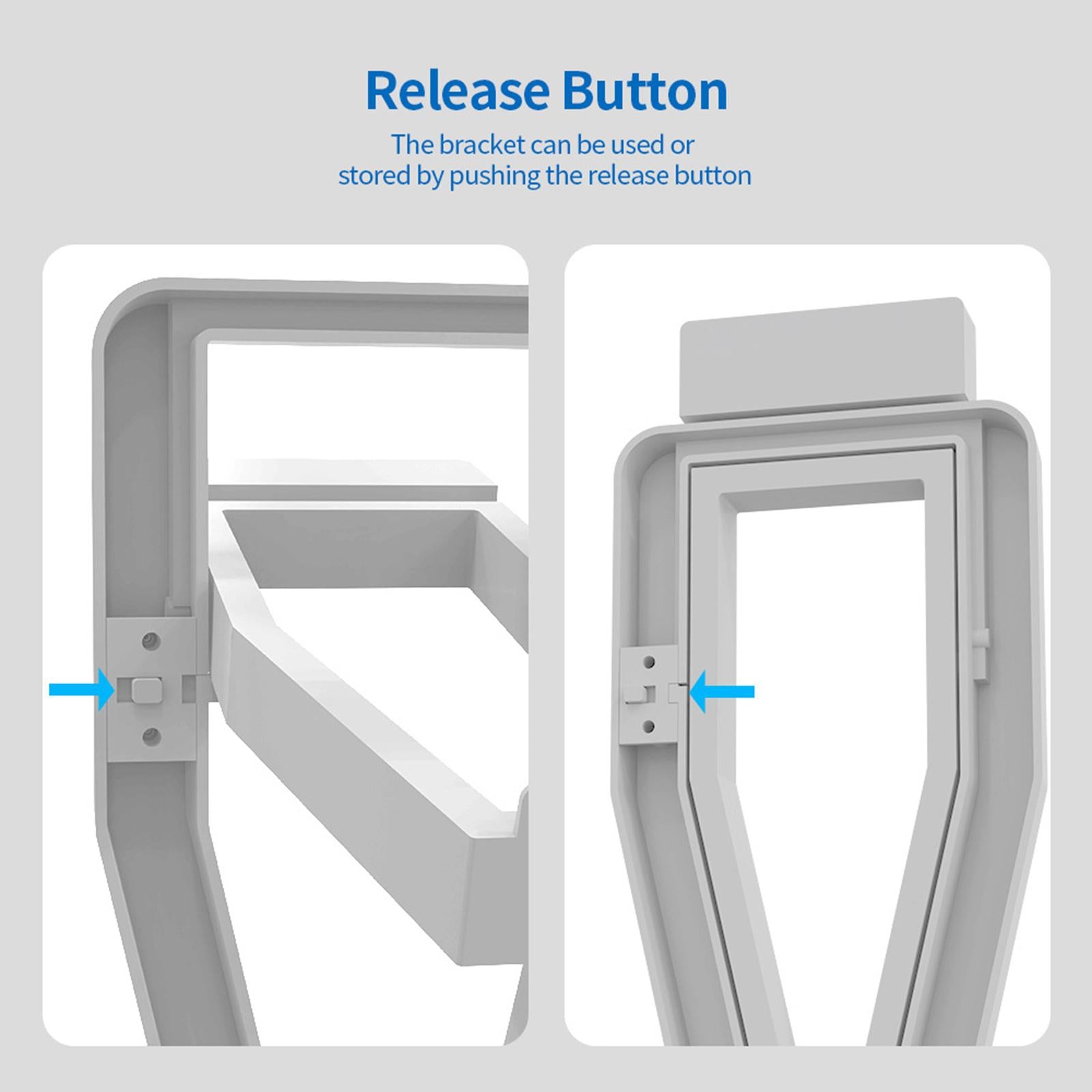 VR Headset Display Stand Accessories Stable for Quest 2/PS VR Headset White