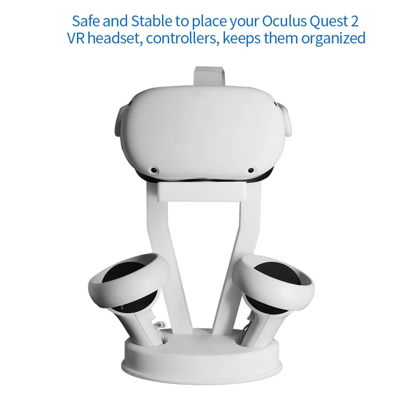 VR Headset Display Stand Accessories Stable for Quest 2/PS VR Headset White