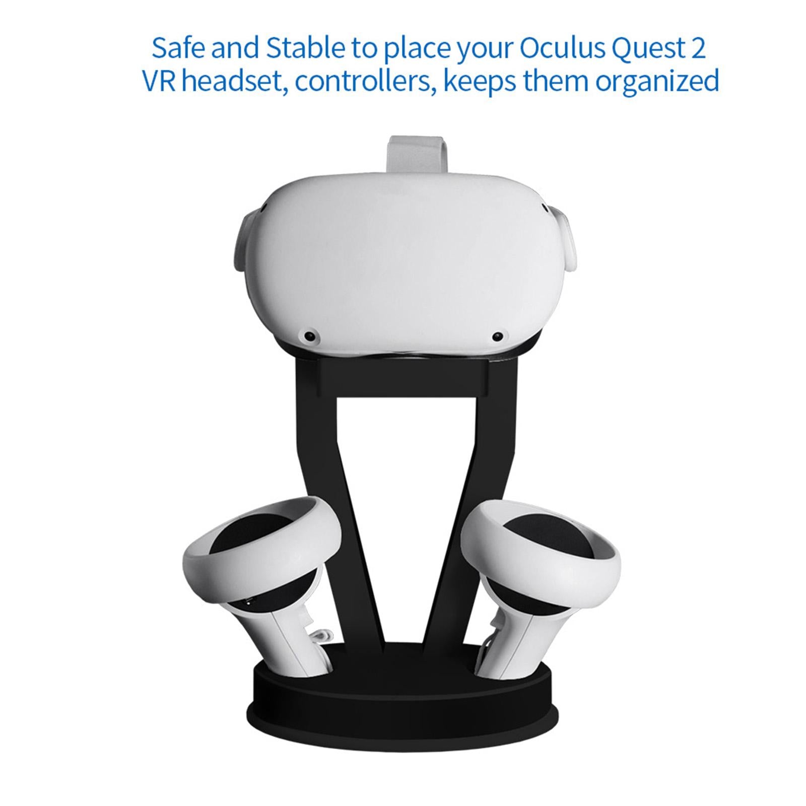 VR Headset Display Stand Accessories Stable for Quest 2/PS VR Headset Black