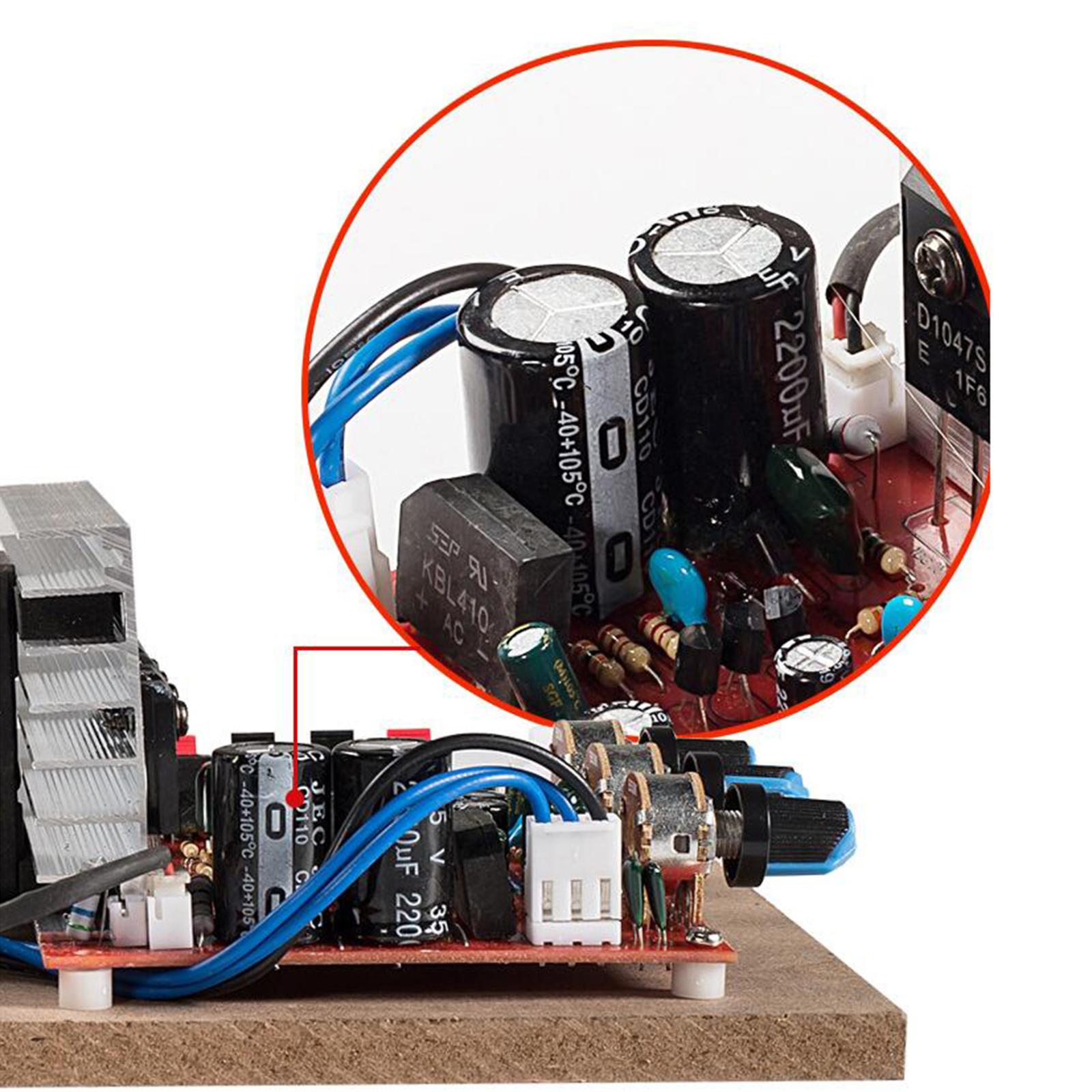 DIY 220V/200W Audio Power Amplifier Bluetooth HIFI Speaker USB for FM Home