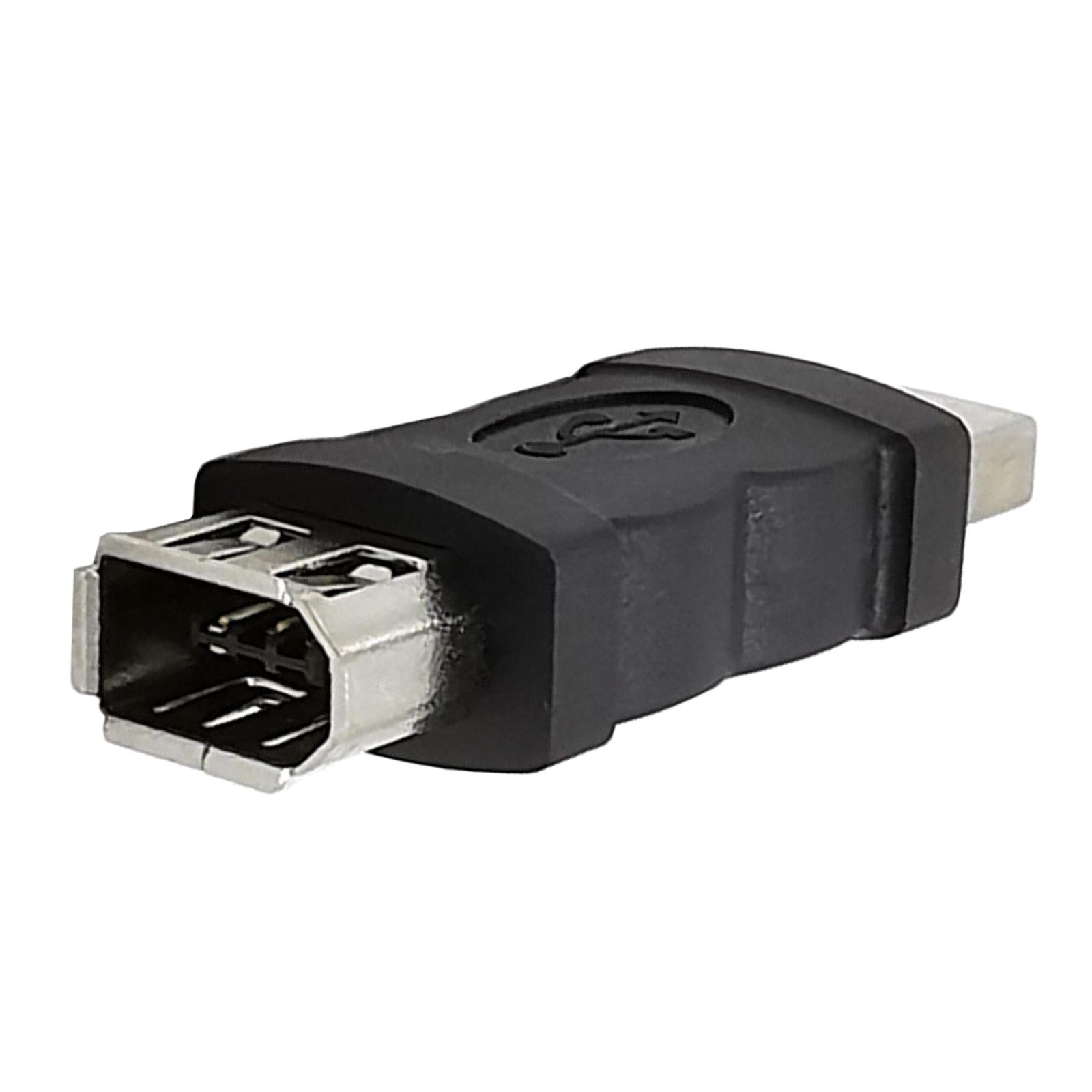 Firewire IEEE 1394 6 Pin Female to USB Male Adaptor for Digital Camera