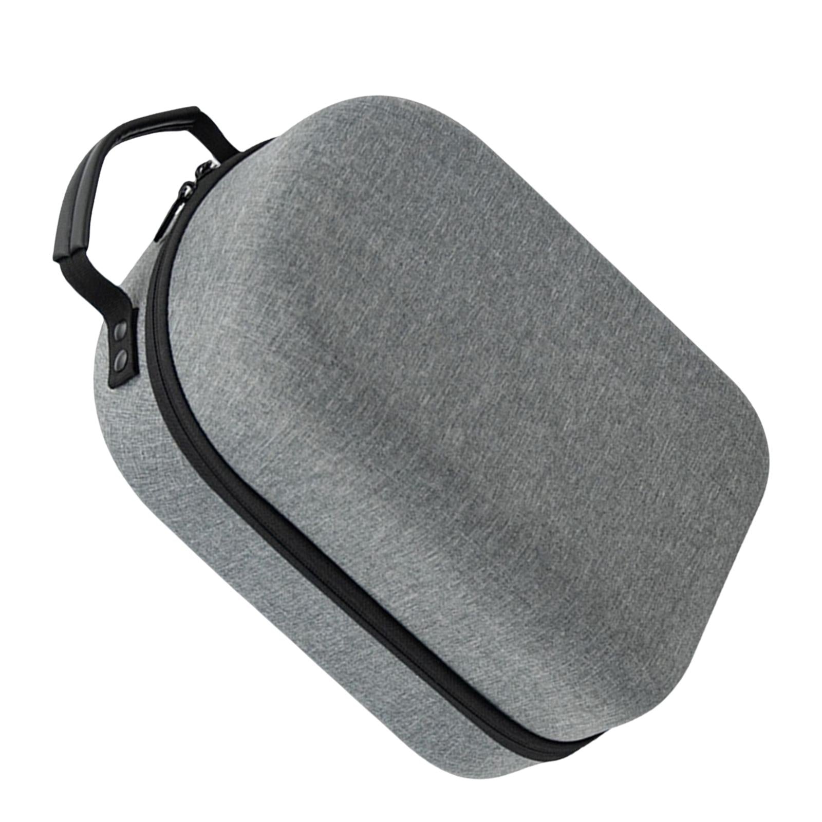 For Quest 2 VR Headset Elite Strap Storage Bag with Battery Carrying Case Grey