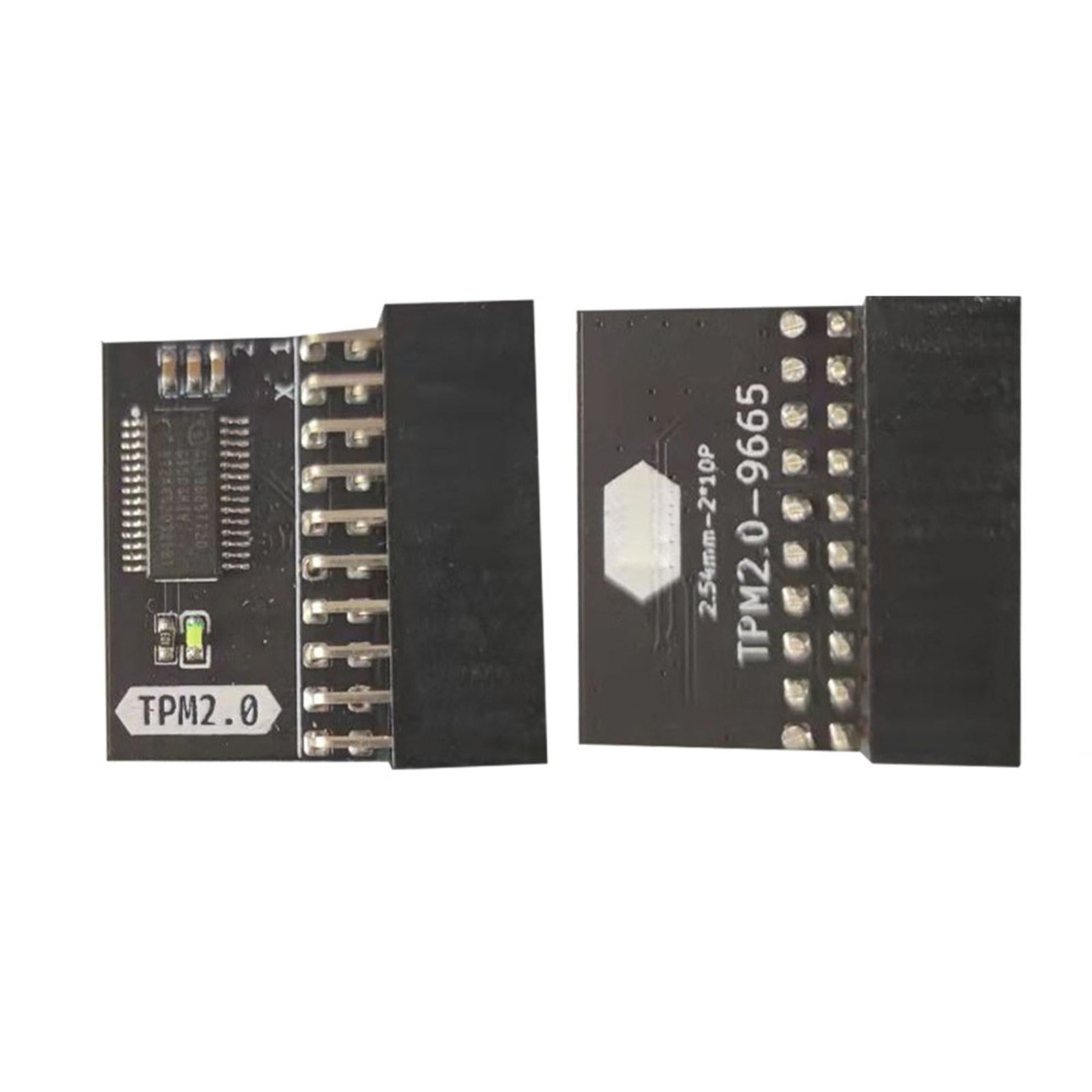 20 Pin Protection Module Metal for Tpm-L R2.0 for Gigabyte Gc-Tpm2.0 Black