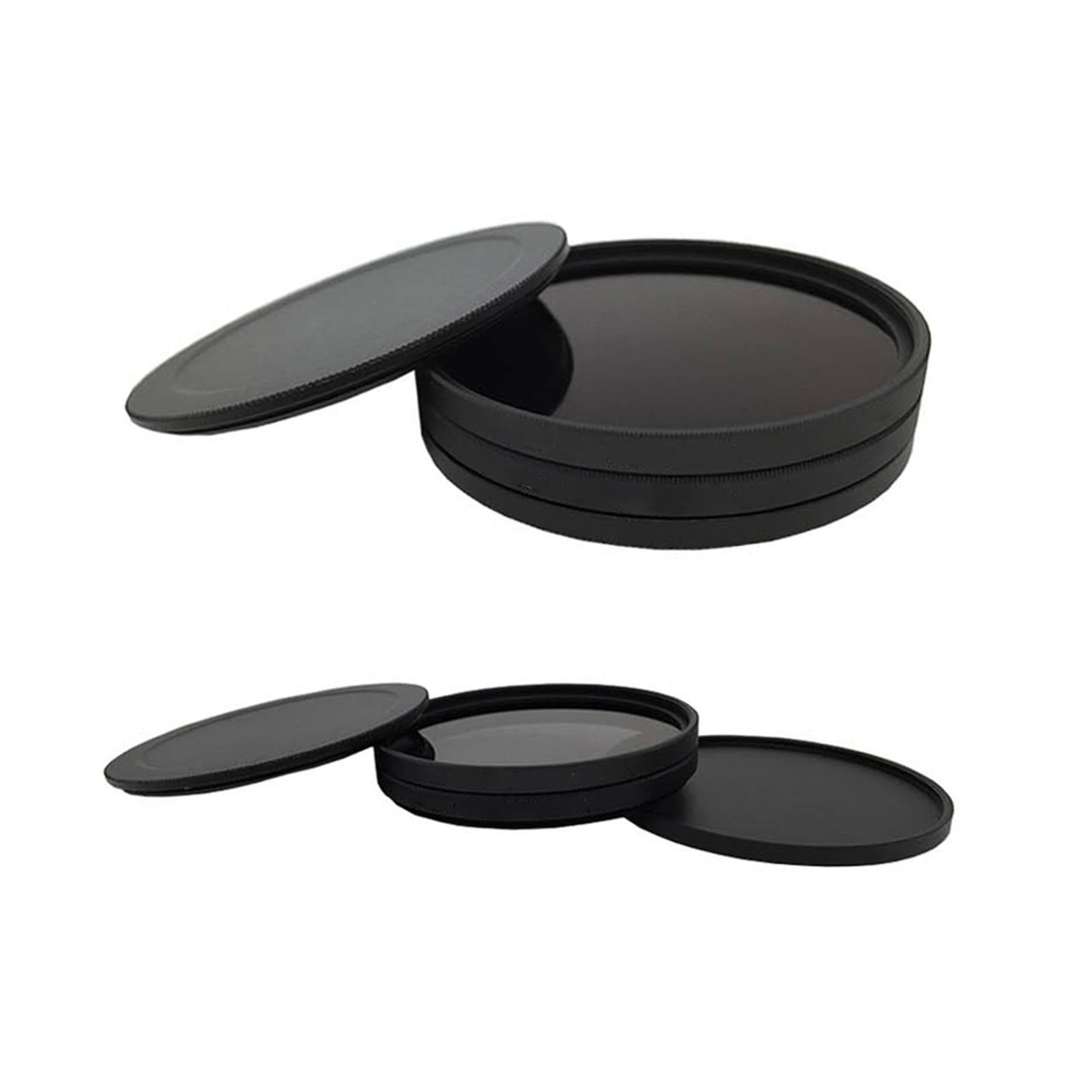 2x Metal Round Screw in Lens Filter Stack Caps Metal Protector Case 46mm