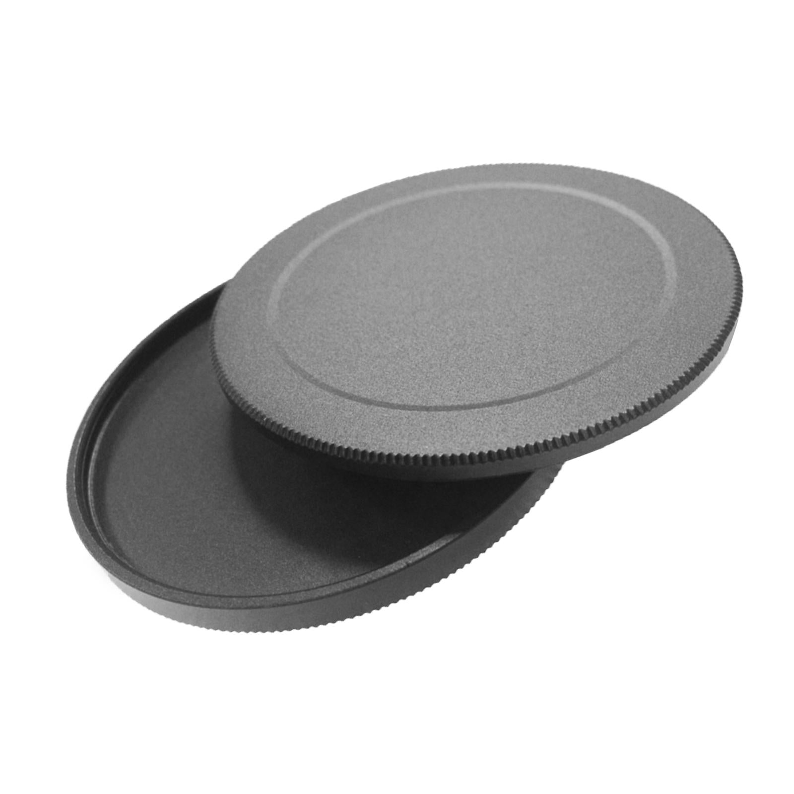 2x Metal Round Screw in Lens Filter Stack Caps Metal Protector Case 55mm