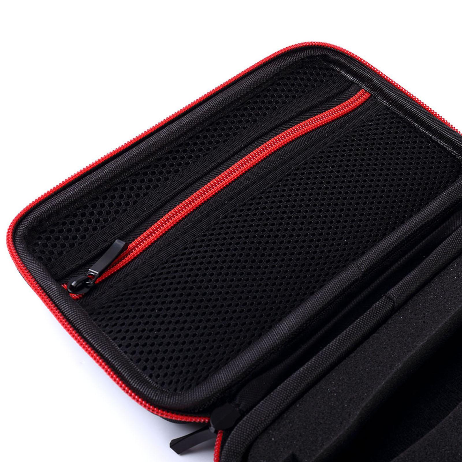 Shaver Storage Box with Soft Lining for Philips Norelco QP2520/72 Red Zipper