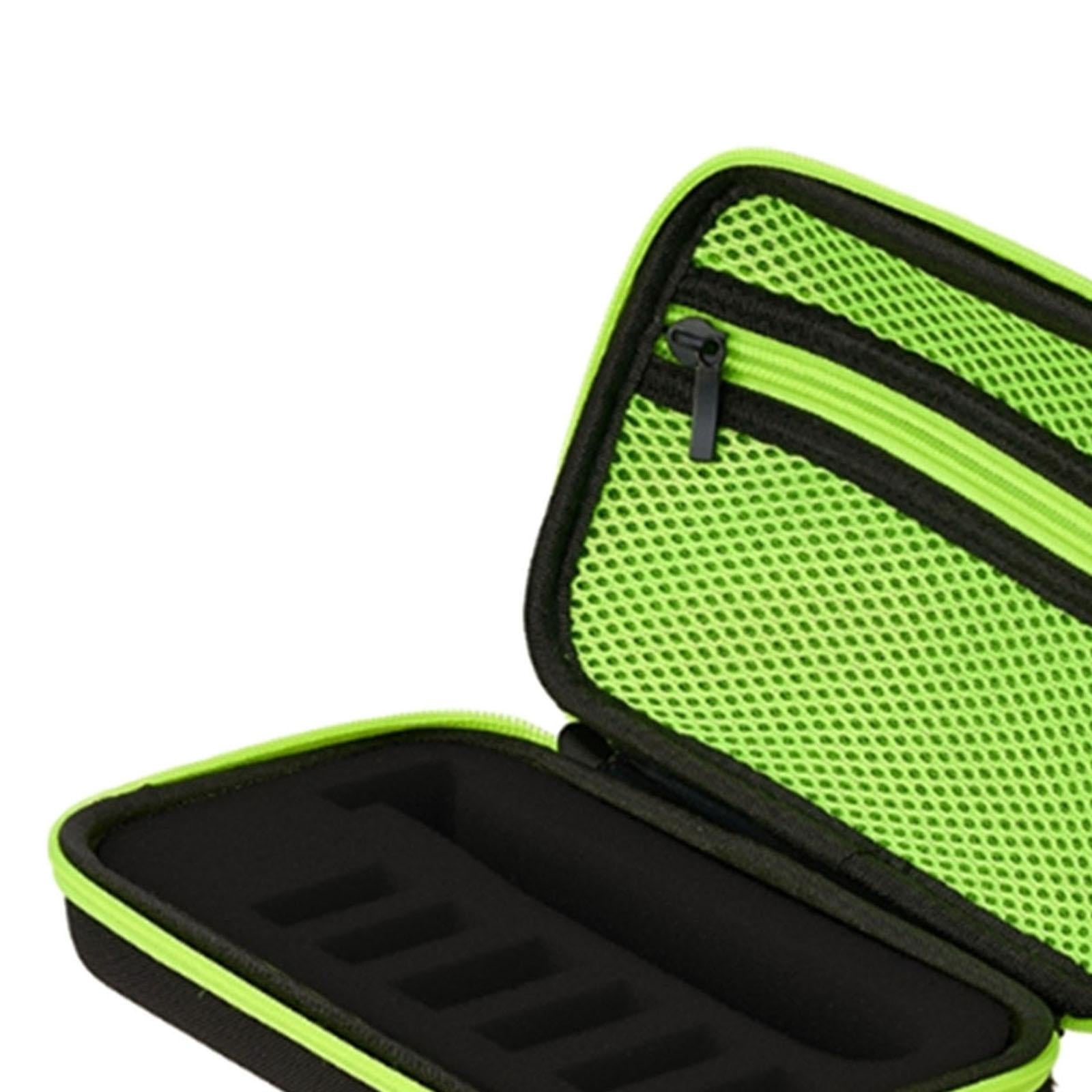 Shaver Storage Box with Soft Lining for Philips Norelco QP2520/72 Green Net Bag