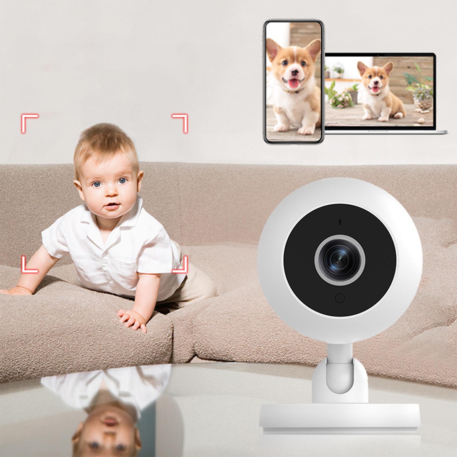 Compact Indoor Security Camera HD Video Easy Set up Two Way Audio for Pets