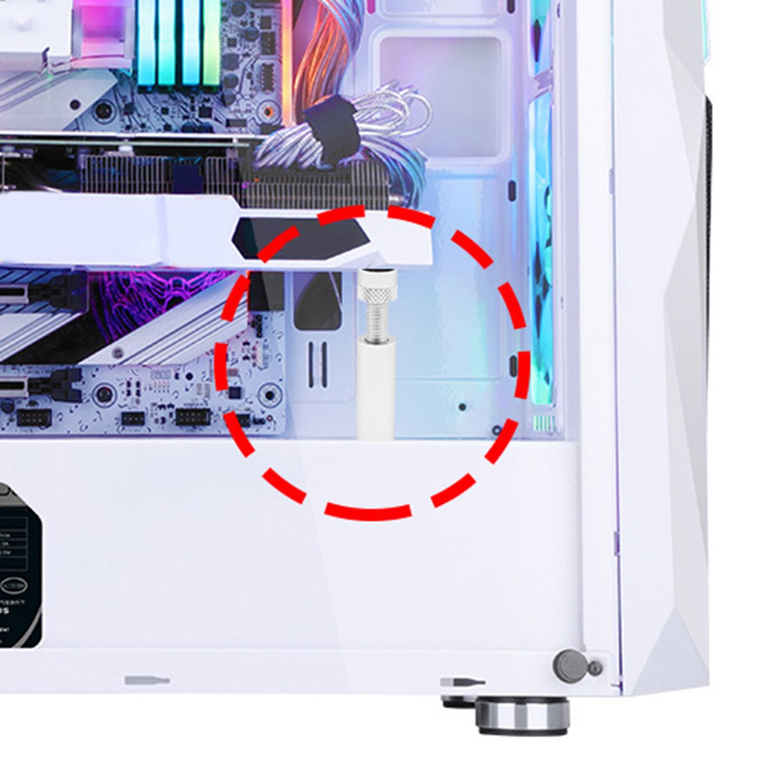 Telescopic Graphics Card Holder Durable Height Adjustable for Desktop PC Black 26mmx15mm