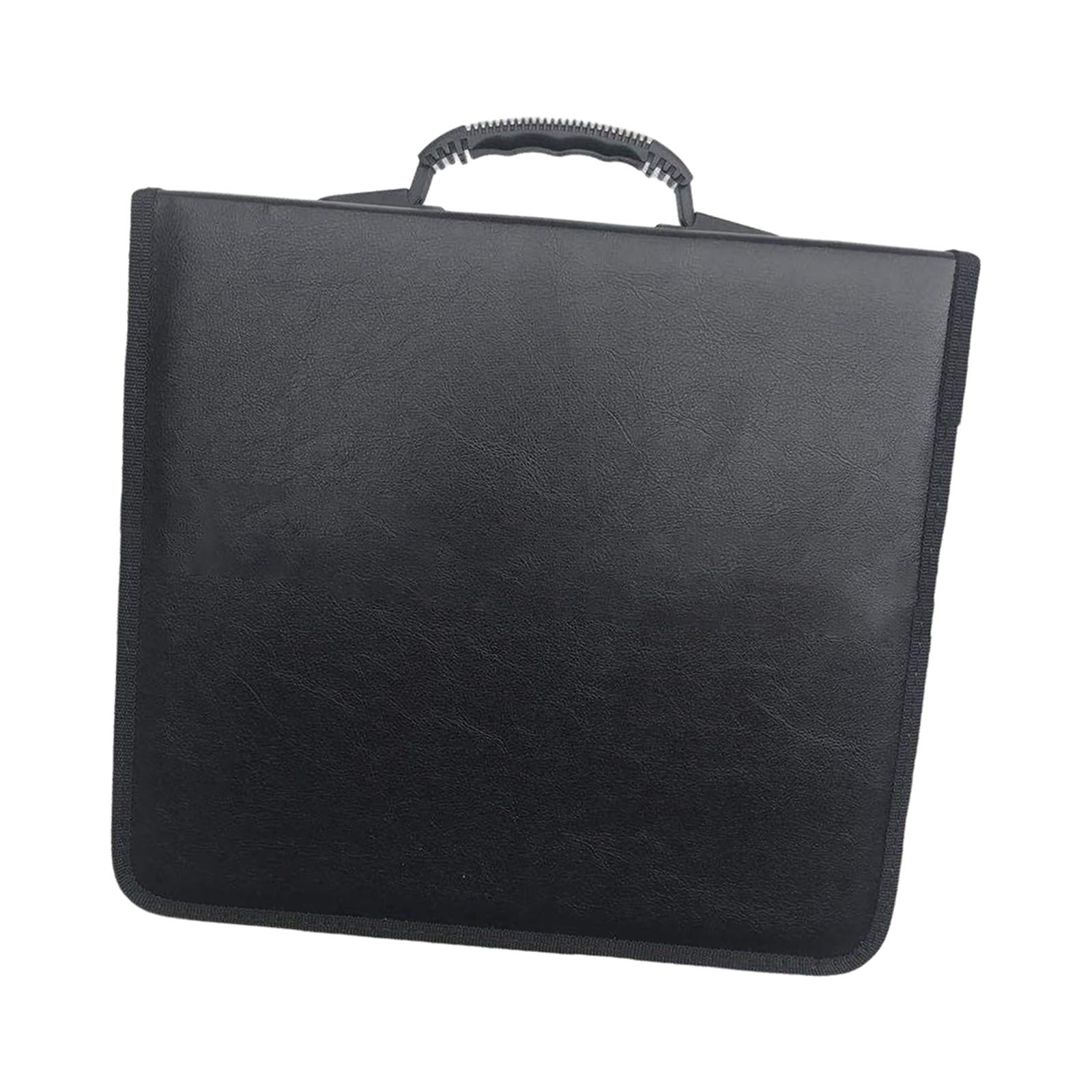 CD Case Black Wallet Protective Book Shell Games Disc  400PCS Pu Leather