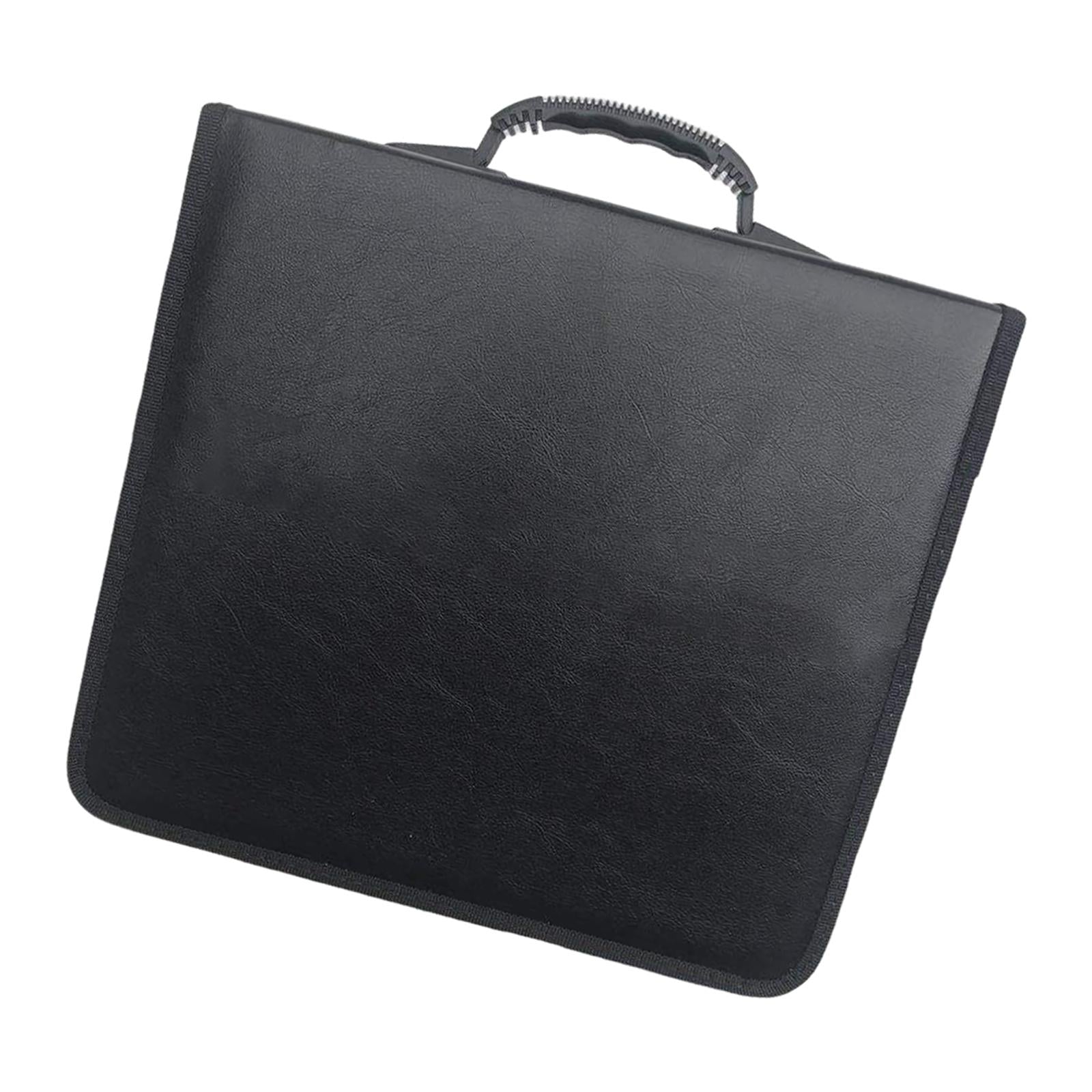 CD Case Black Wallet Protective Book Shell Games Disc  400PCS Pu Leather