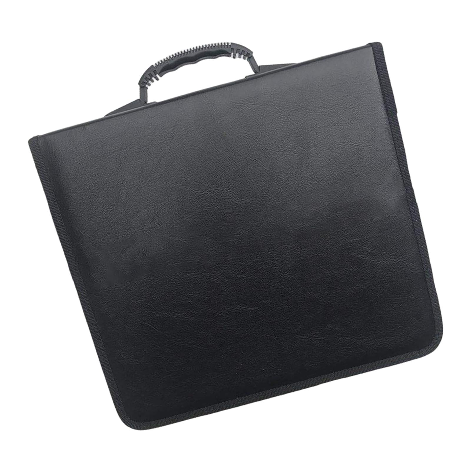 CD Case Black Wallet Protective Book Shell Games Disc  400PCS Pu Leather