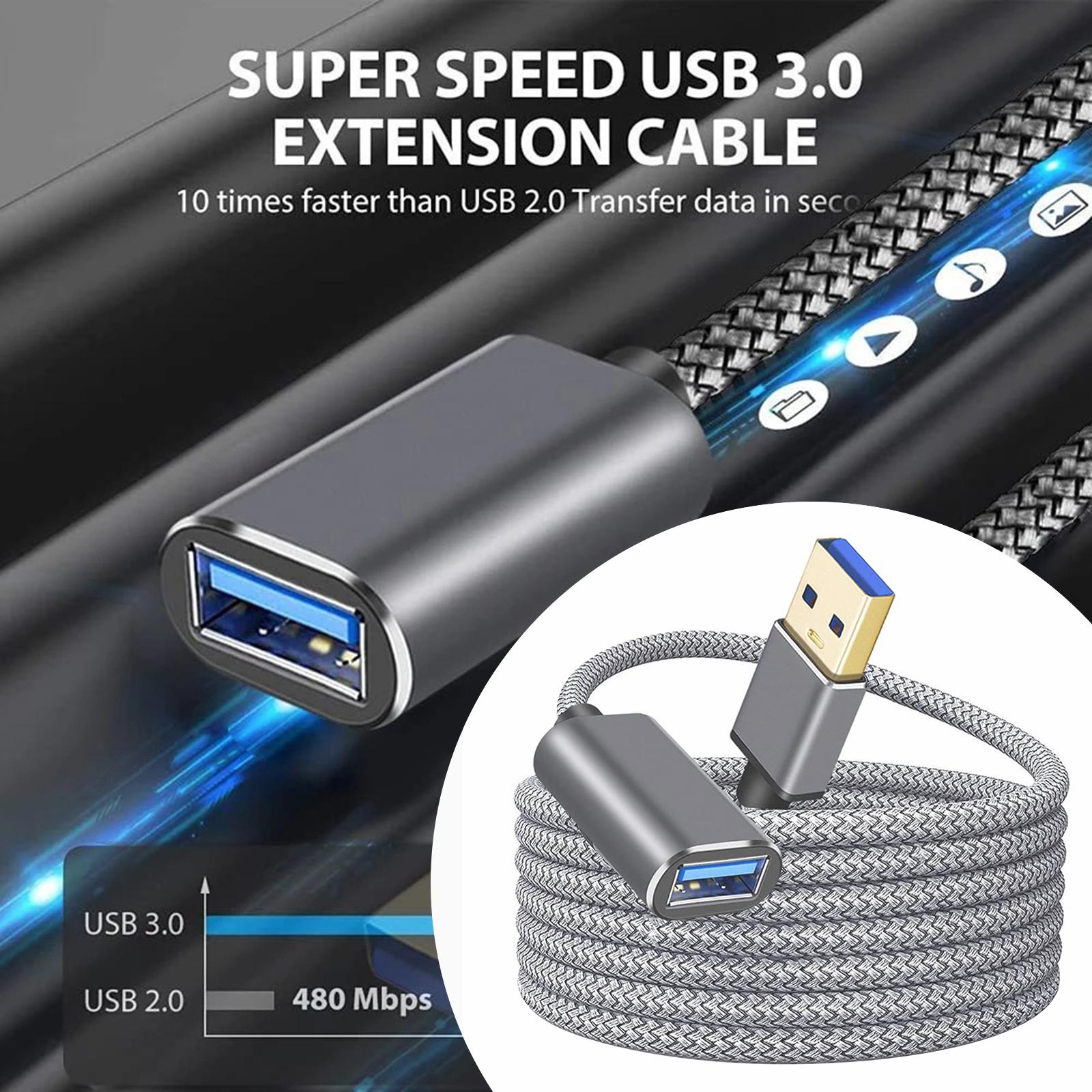 USB 3.0 Extension Cable Durable Portable for USB Hub USB Keyboard 1m