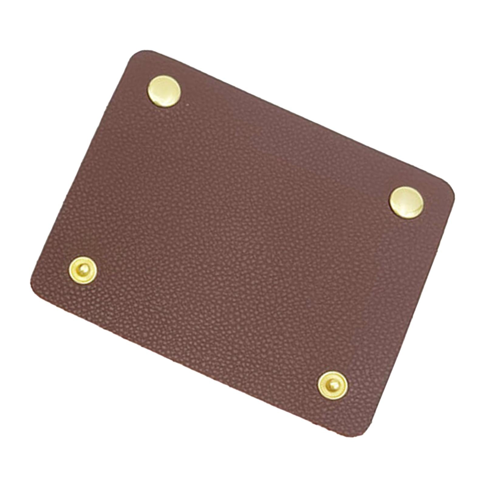 Handbag Grip Sleeve Cover Handle Grip Sleeve PU Leather for Wallet Purse Brown