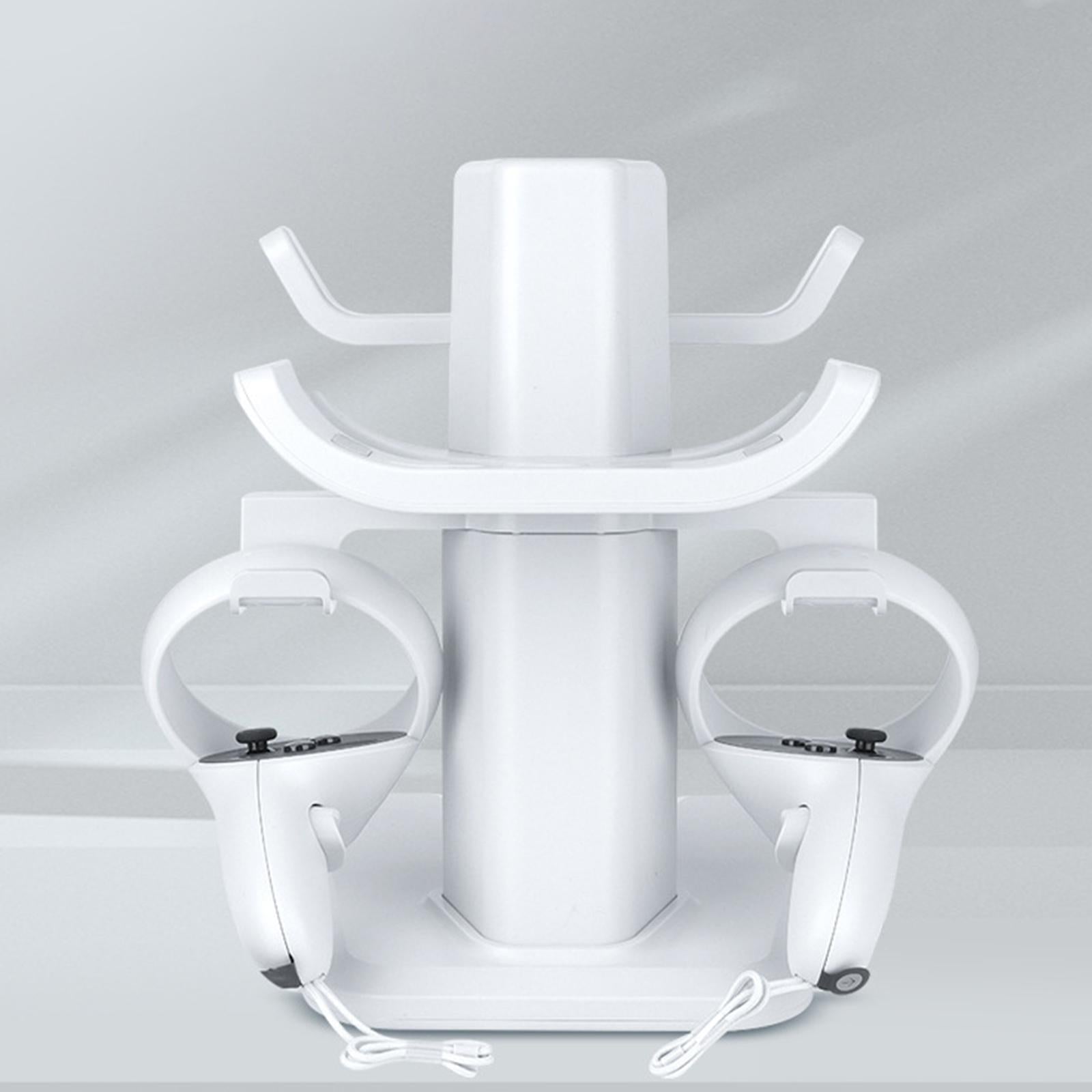 VR Stand Protection Controller Mount Station Storage Stand Stable for Quest2 White