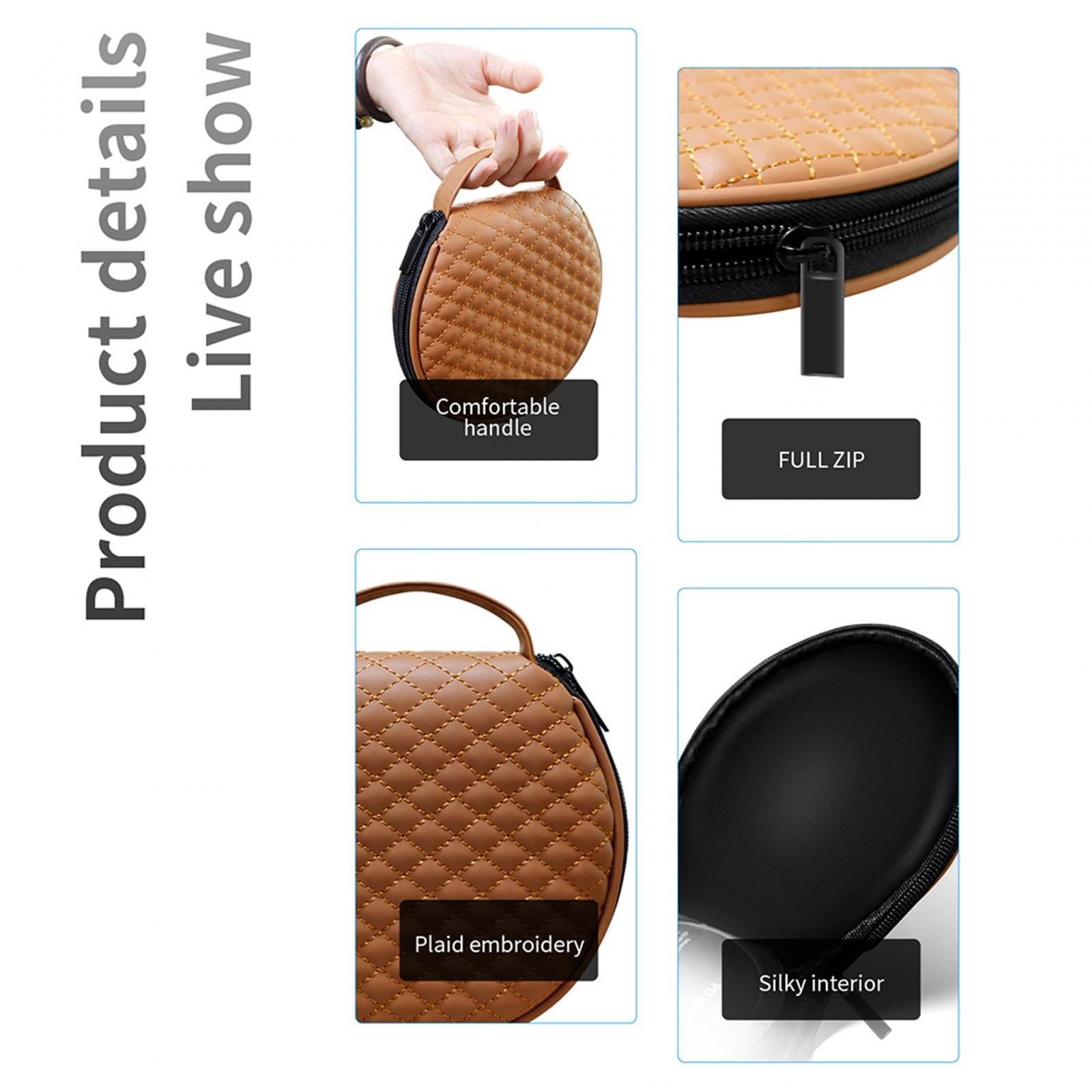 Portable CD Wallet Case Organizer PU 20 Capacity Prevent Scratch Black