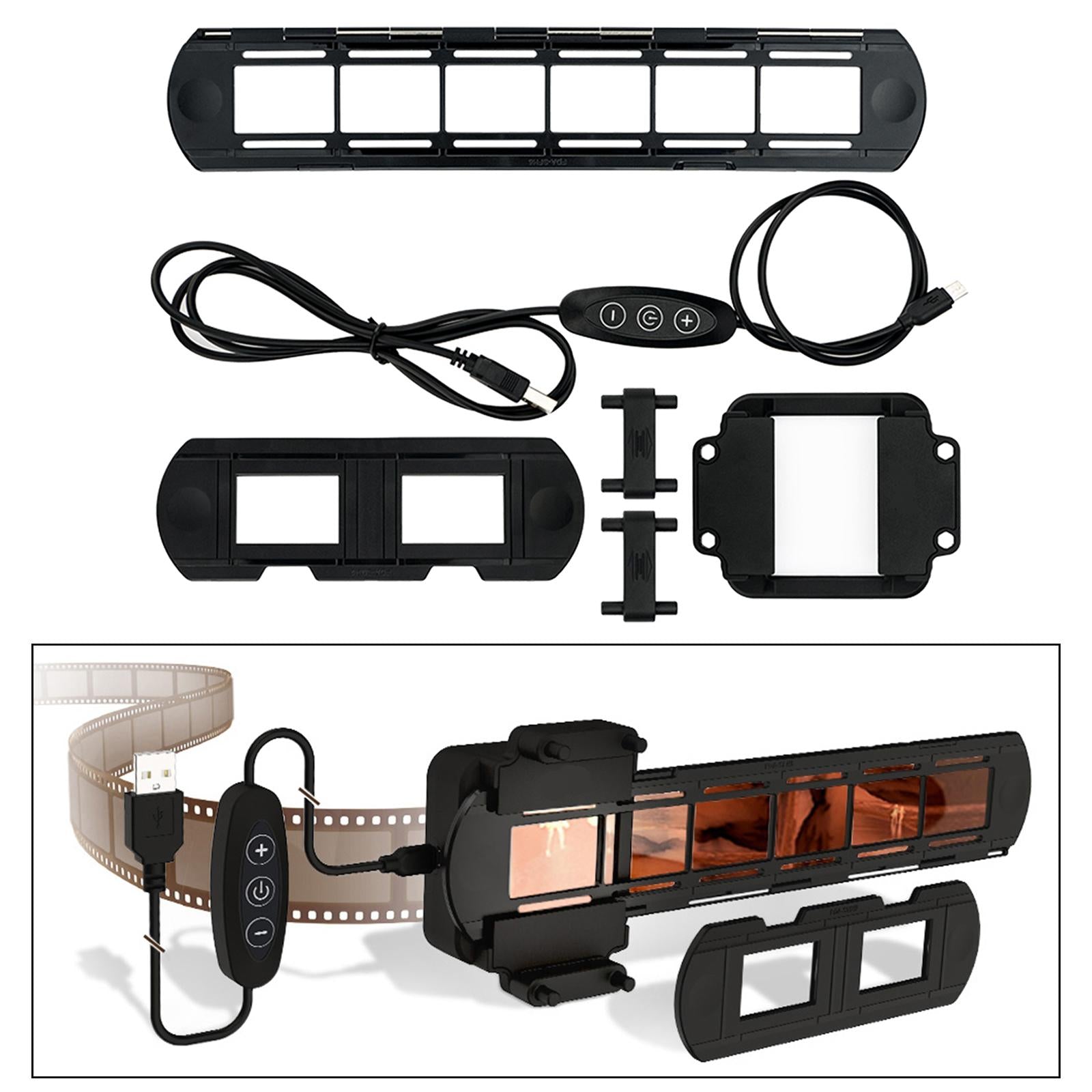 Negative Film Scanning LED Light Set 6500K Light Film Scanner Film Copying