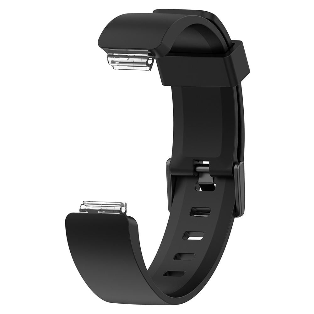 For Fitbit Inspire / Inspire HR Glossy Surface Silicone Replacement Wrist Strap Watchband, Size:S (Light Purple)