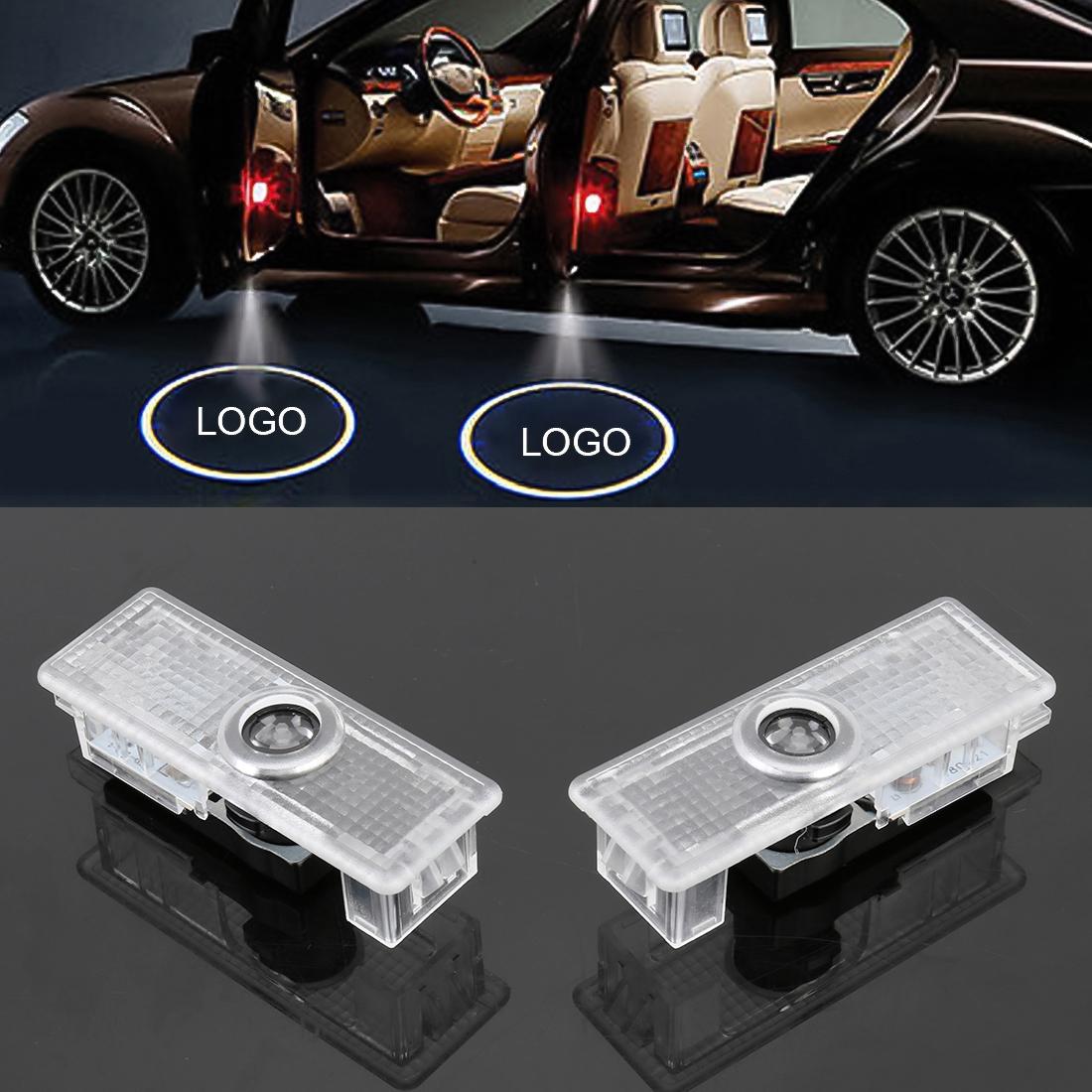 2 PCS DC12V 2W Car Door Logo Light Brand Shadow Lights Courtesy Lamp for Maserati Quattroporte 2009-2013 / Ghibili 2014
