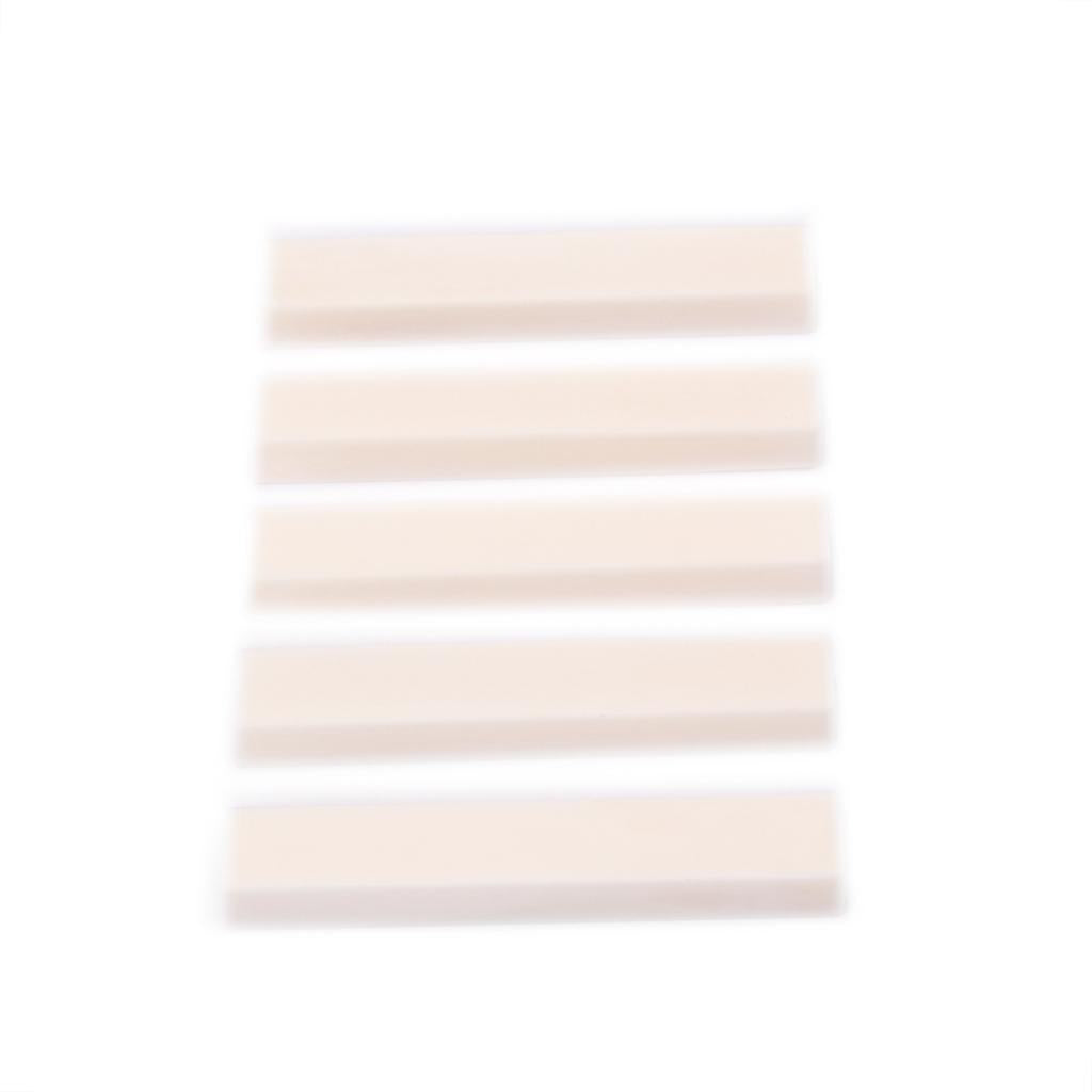 5 Pieces Beige Unslotted Nut Materials for Bass/Guitar Accessory
