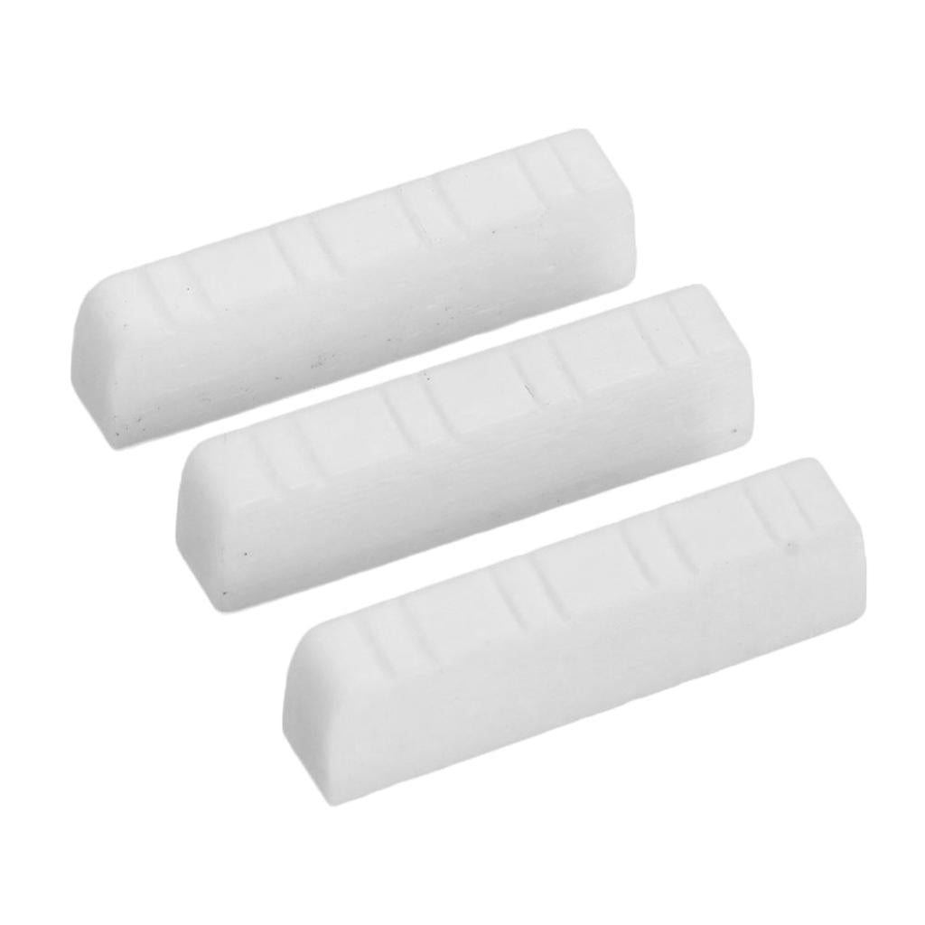 3 Pieces 8 String Mandolin Bone Slotted Nut