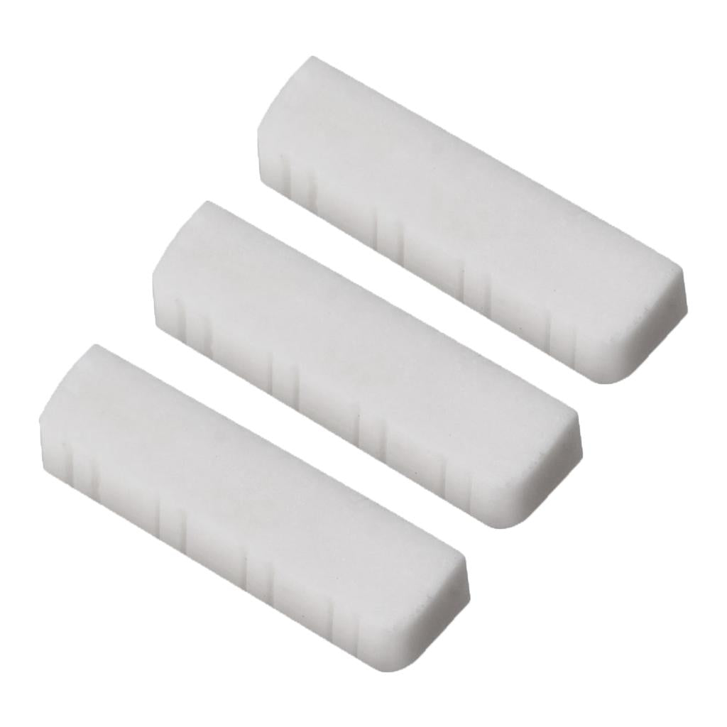 3 Pieces 8 String Mandolin Bone Slotted Nut