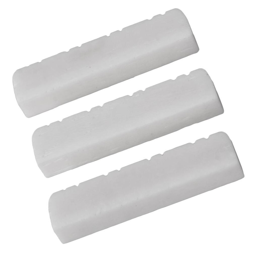 3 Pieces 8 String Mandolin Bone Slotted Nut