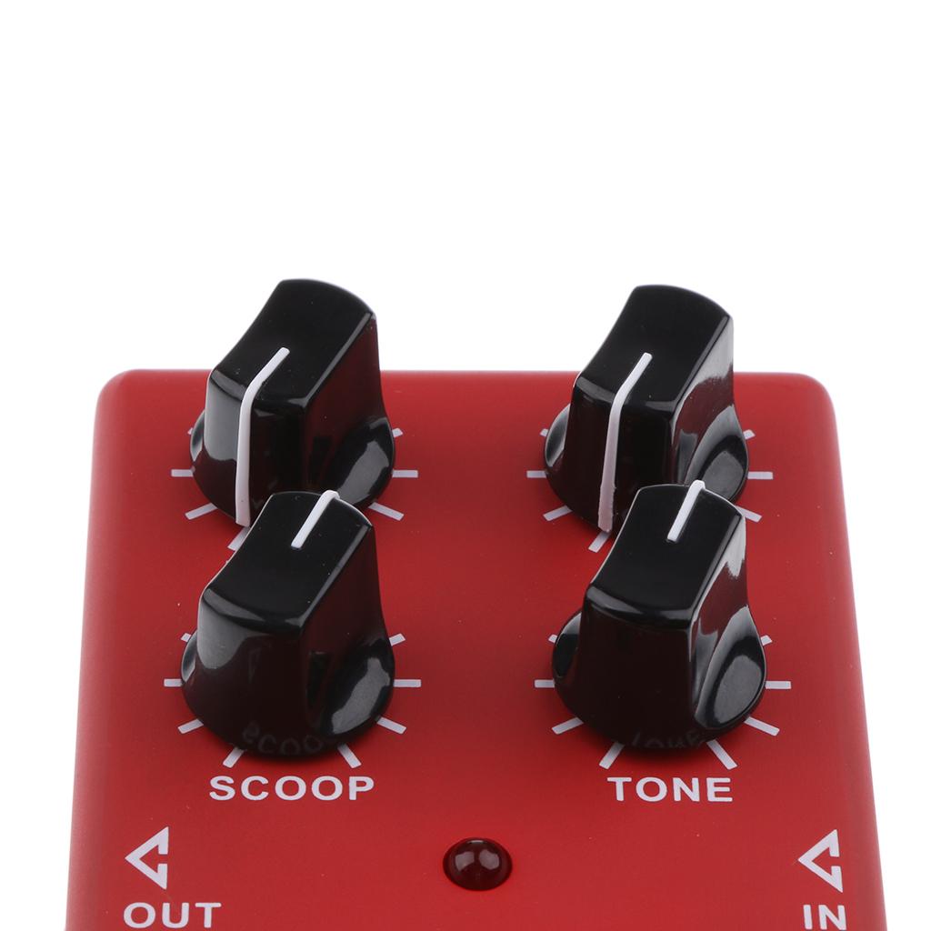 Red Guitar Distortion High Gain Effect Pedal True Bypass HG-6