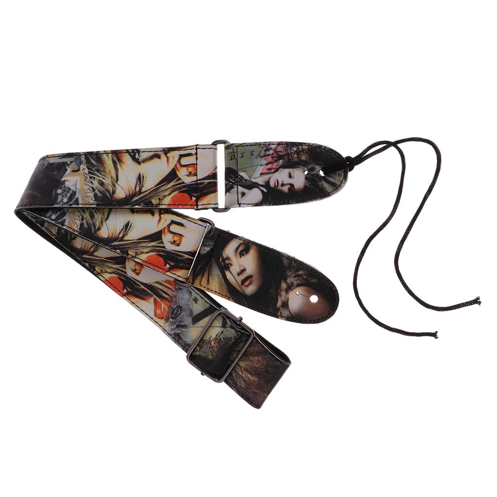 Durable Painting Guitar Strap for Electric Guitar Bass #2